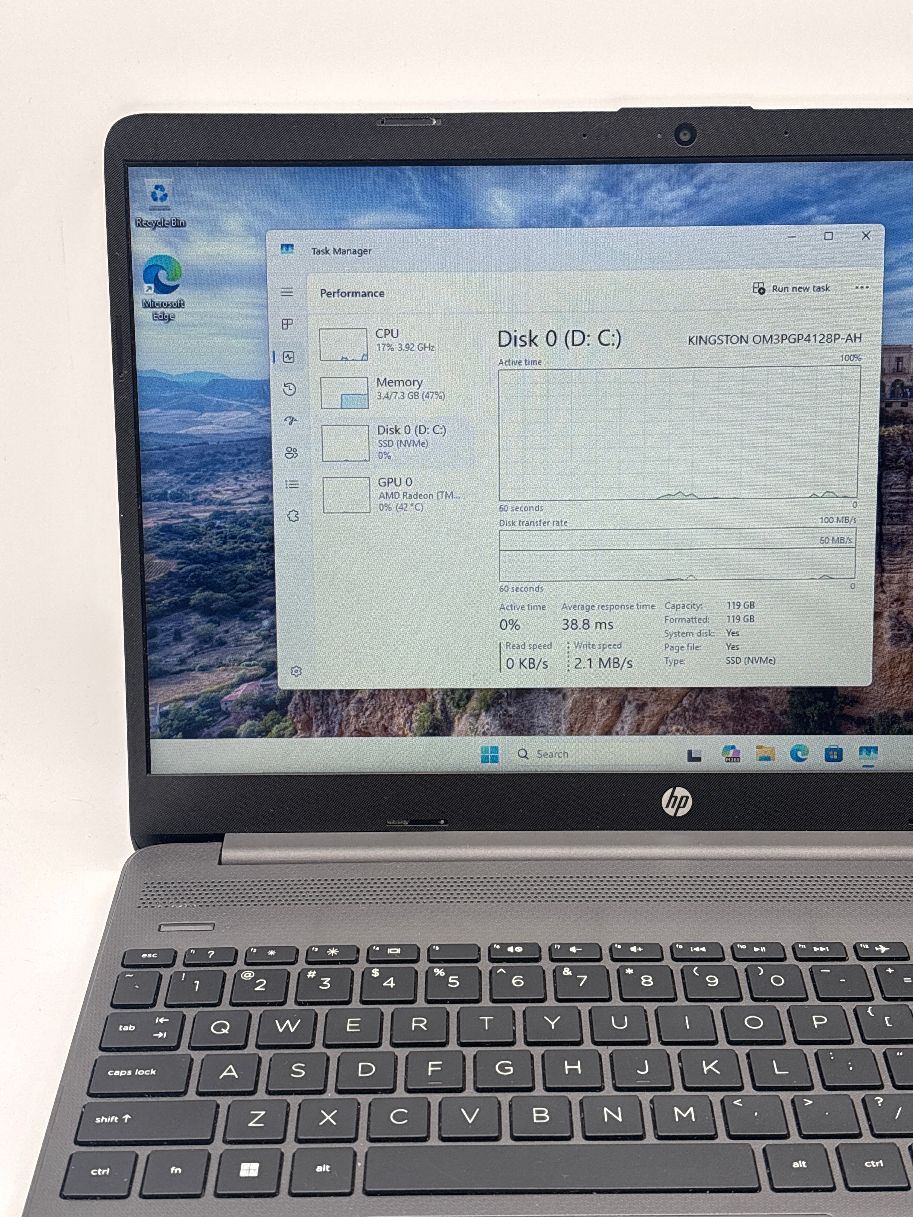 HP 255 G9 Ryzen 3 5425U 8GB RAM 128GB SSD - For Parts (Read DESC)