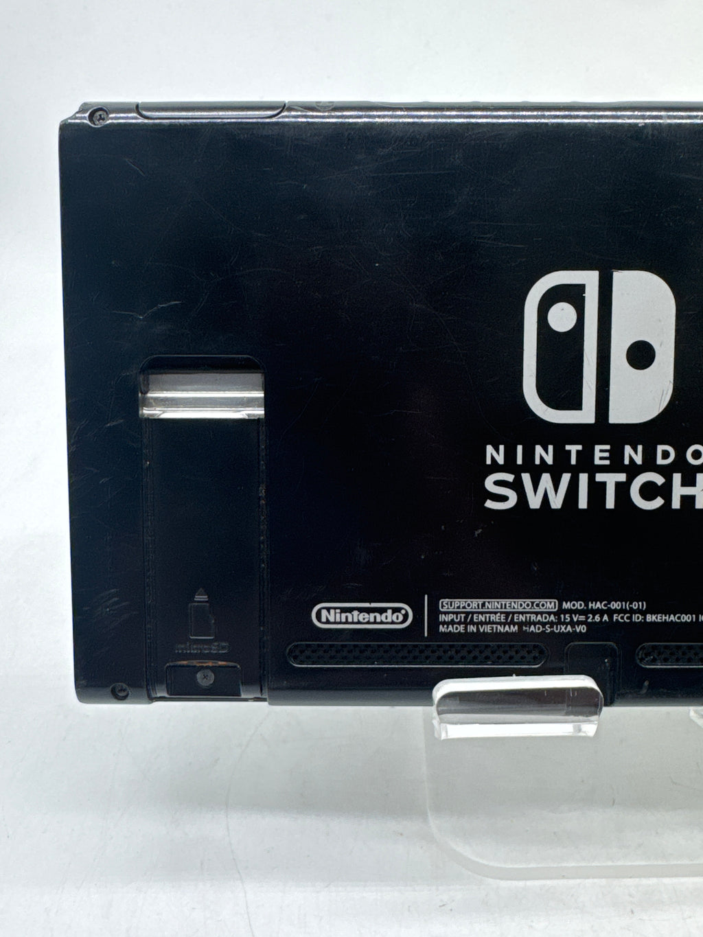 Nintendo Switch HAC-001 32GB Console Only Missing Back Cover - For Parts
