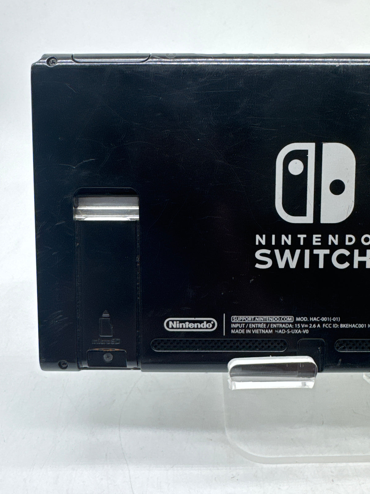 Nintendo Switch HAC-001 32GB Console Only Missing Back Cover - For Parts