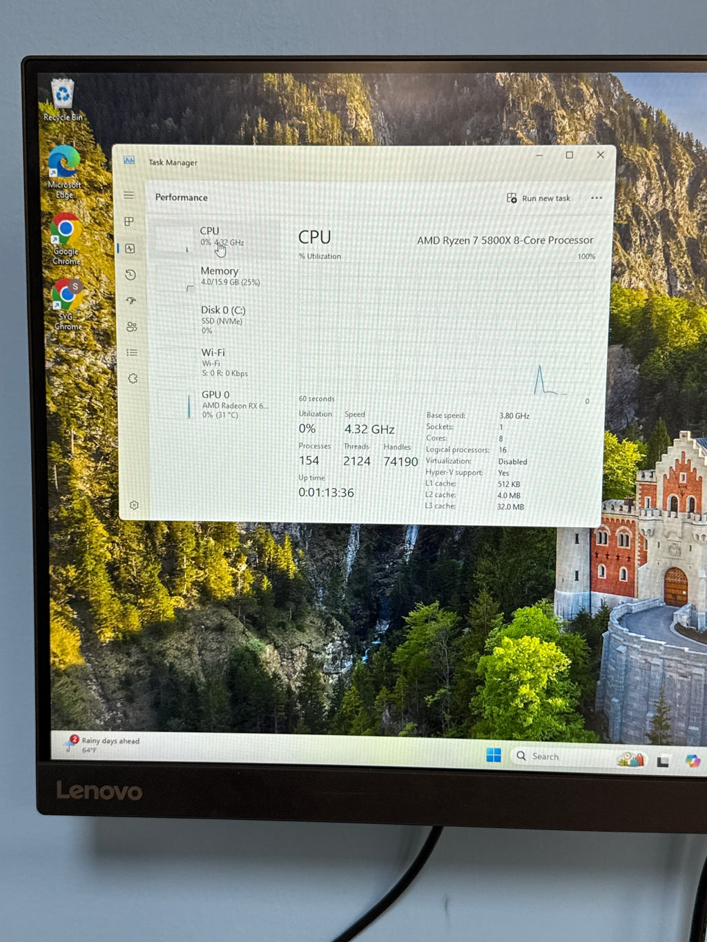Cross Air AMD Ryzen 7 5800X 16GB RAM 1TB SSD RX 6900 XT