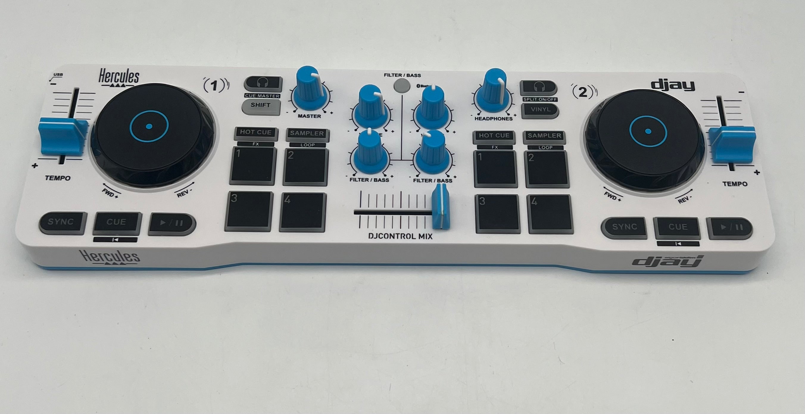 Hercules DJCONTROL Mix Blue Edition DJ Controller - Used With Box