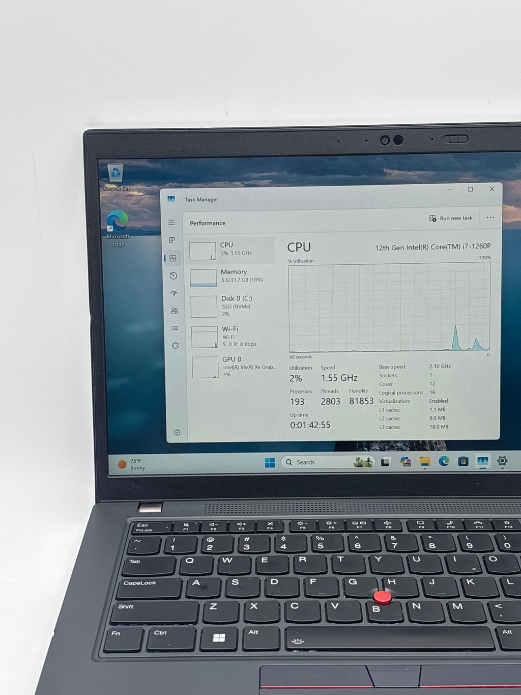Lenovo Thinkpad L14 Gen 3 i7-1260P 32GB RAM 512GB SSD