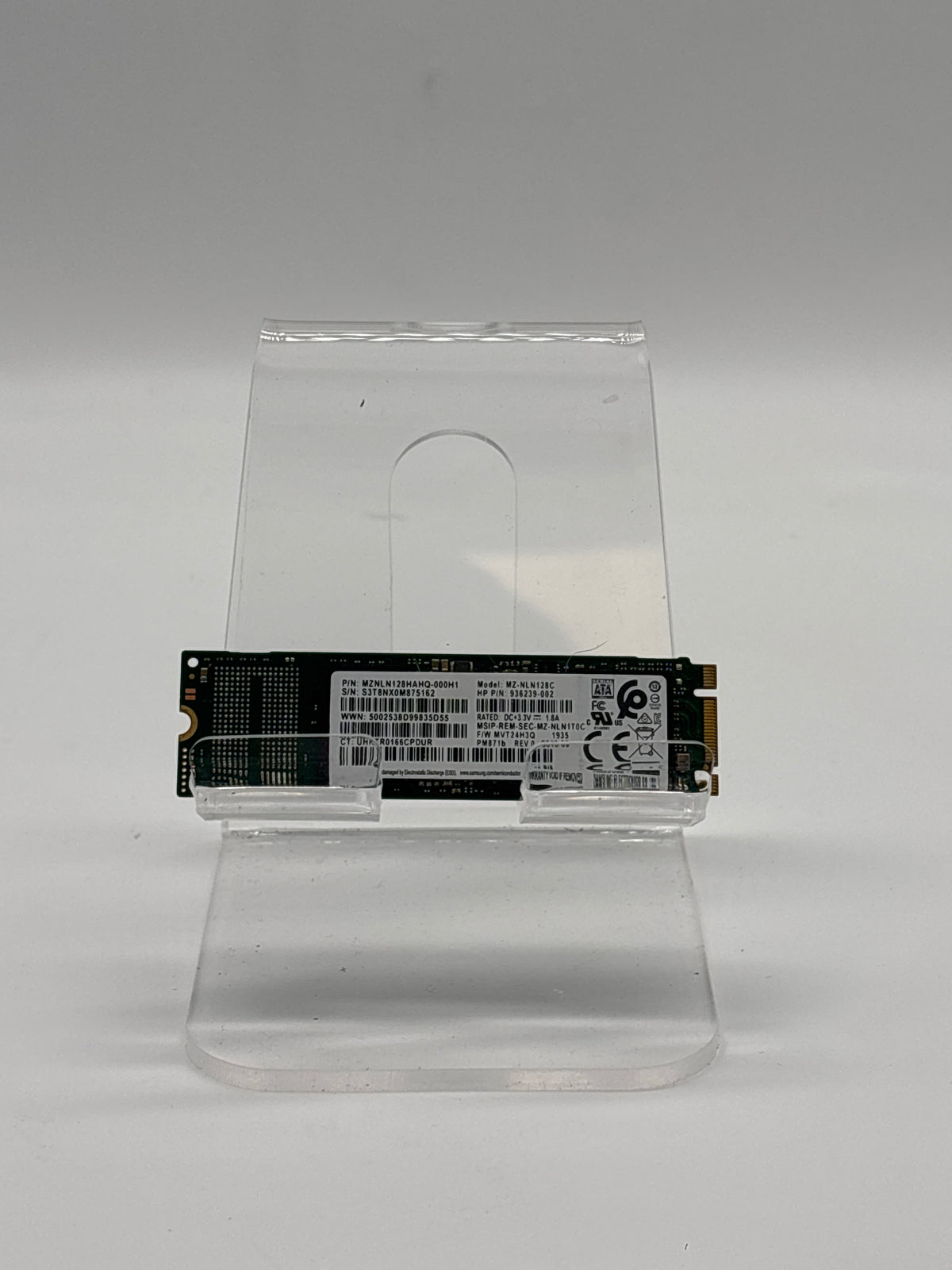 HP M.2 SSD Samsung PM871b 128GB SATA III M.2 2280 Black - Used