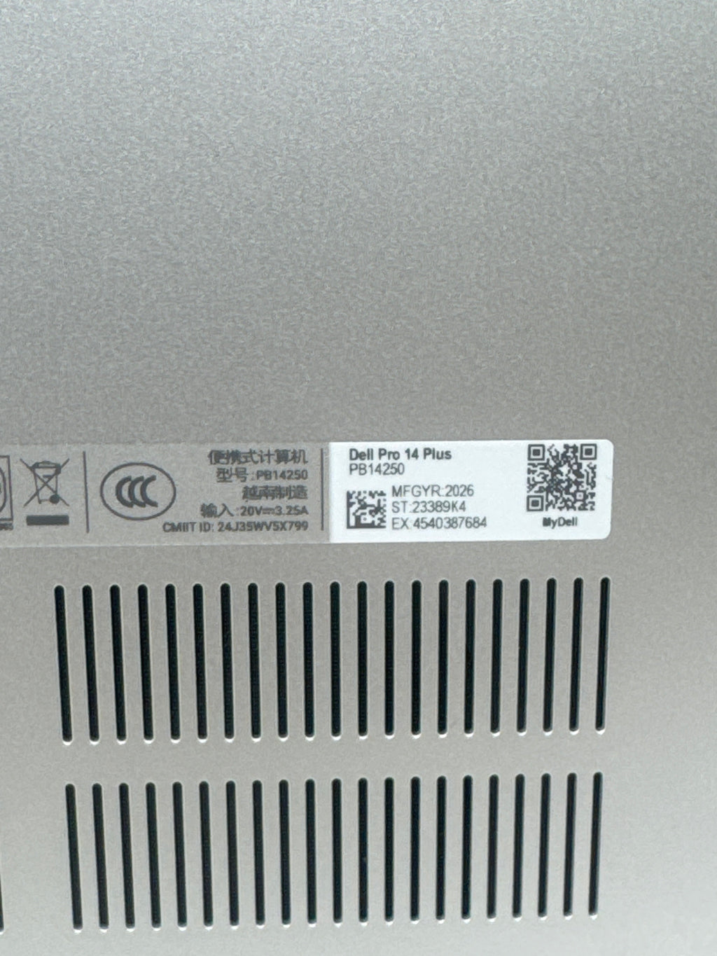 Dell Pro 14 Plus PB14250 Core Ultra 7 265U 64GB RAM 1TB SSD - READ