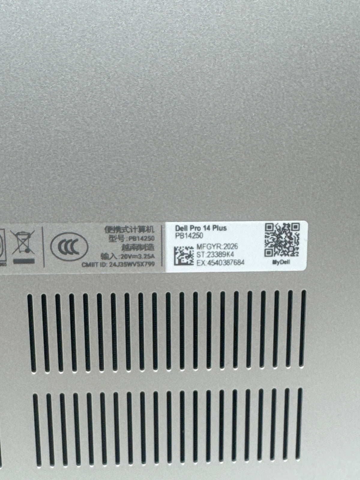 Dell Pro 14 Plus PB14250 Core Ultra 7 265U 64GB RAM 1TB SSD - READ
