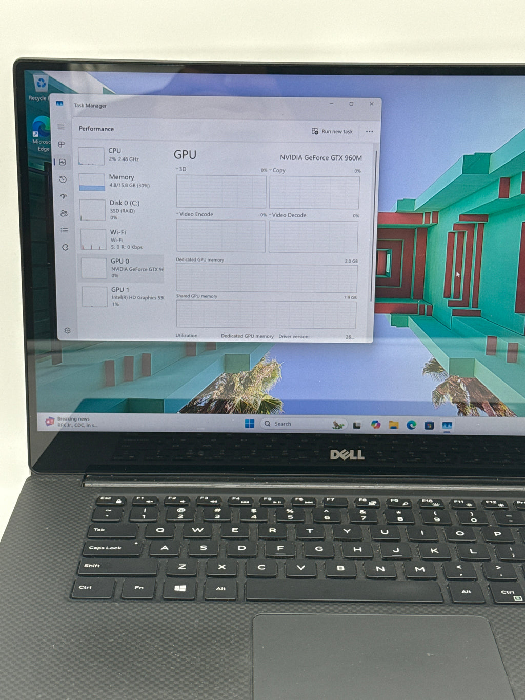 Dell XPS 15 9550 i7-6700HQ 16GB RAM 1TB SSD GTX 960M