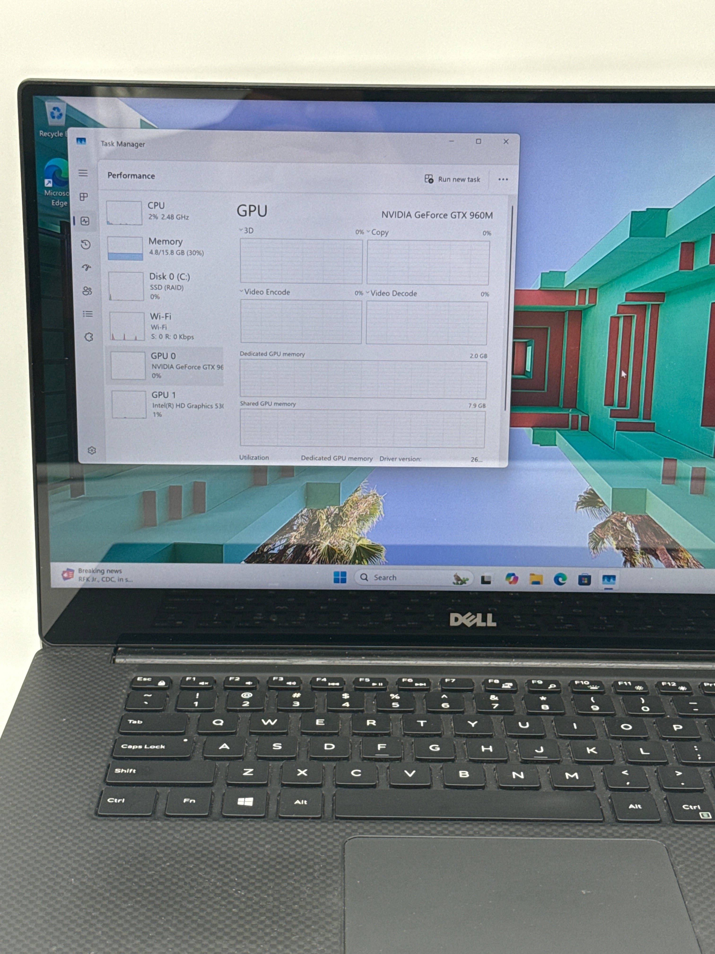 Dell XPS 15 9550 i7-6700HQ 16GB RAM 1TB SSD GTX 960M