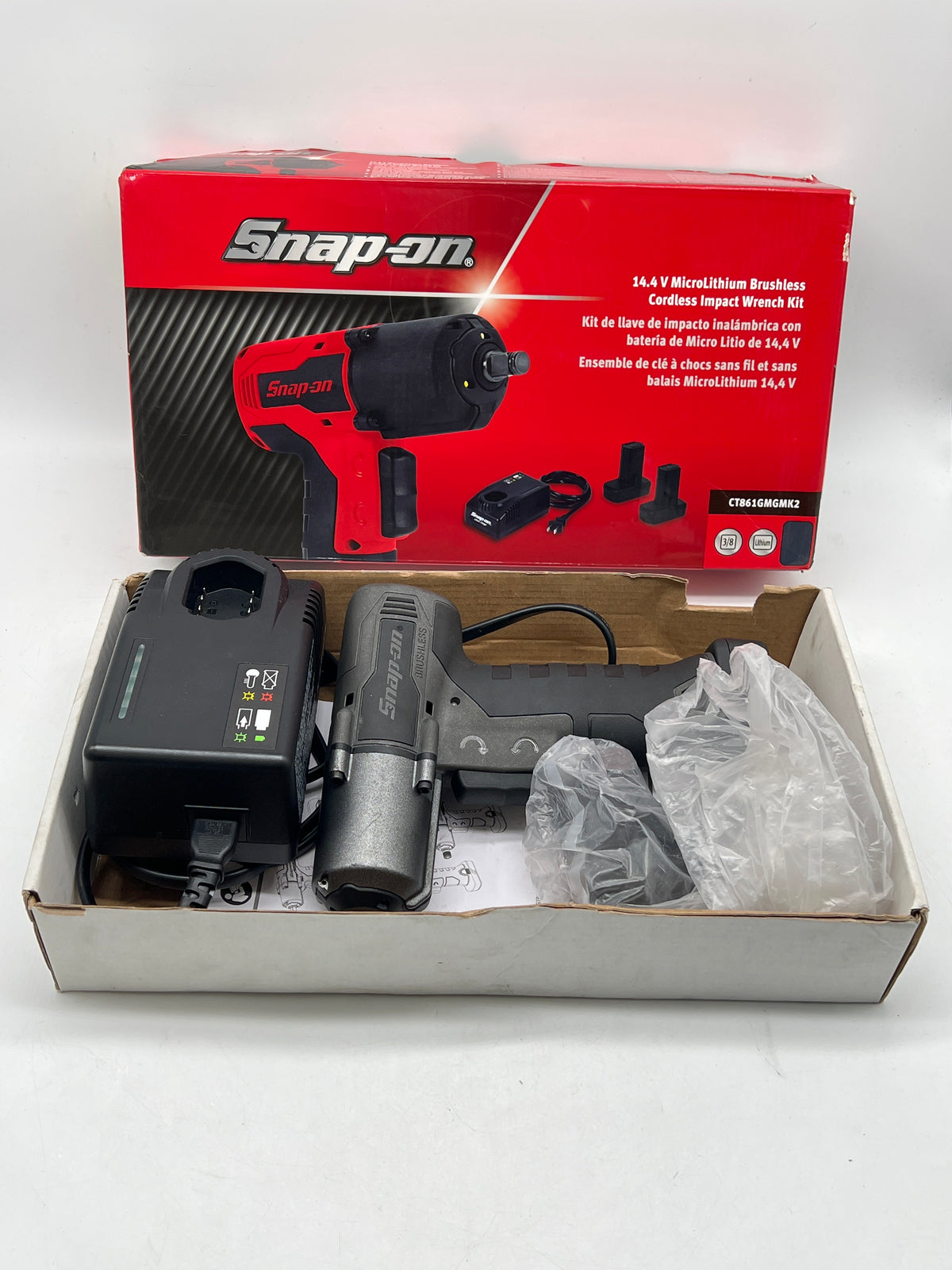 Snap-On CT861GMGMK2 Cordless Ratchet Kit Black - Open Box