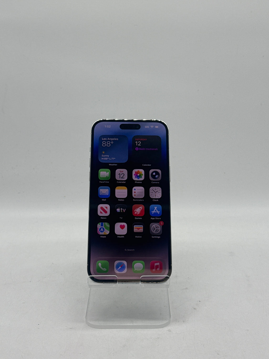 Apple iPhone 14 Pro Max 6.7" A2651 128GB Unlocked Silver - Used