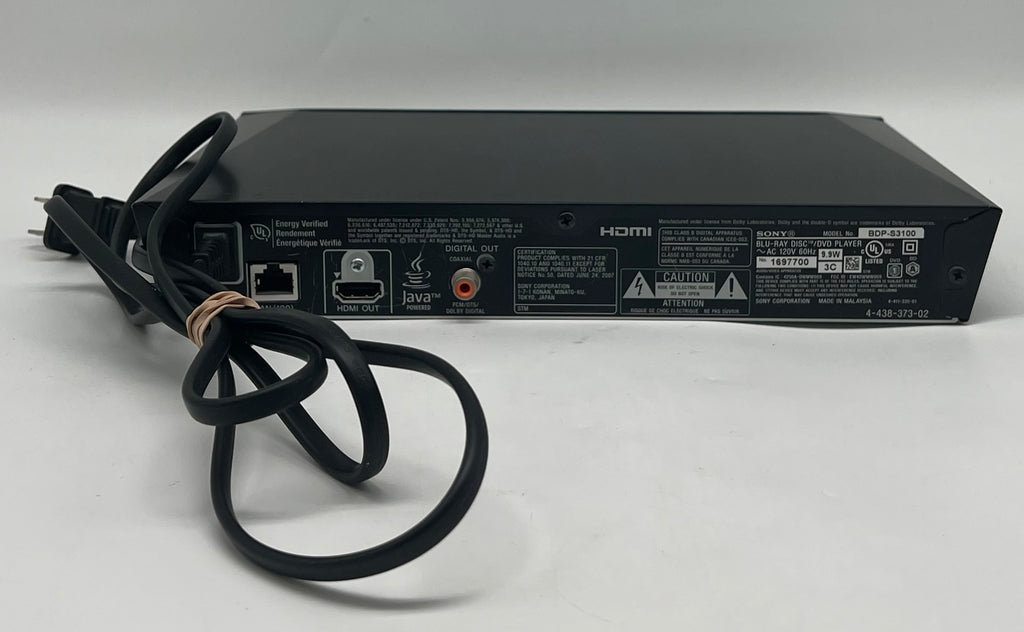 Sony BDP-S3100 DVD Player No Remote - Used