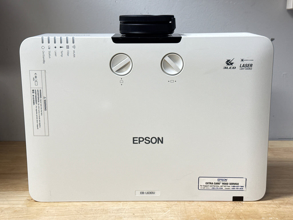 Epson PowerLite EB-L630U WUXGA 3LCD 6200 Lumen Projector - Used