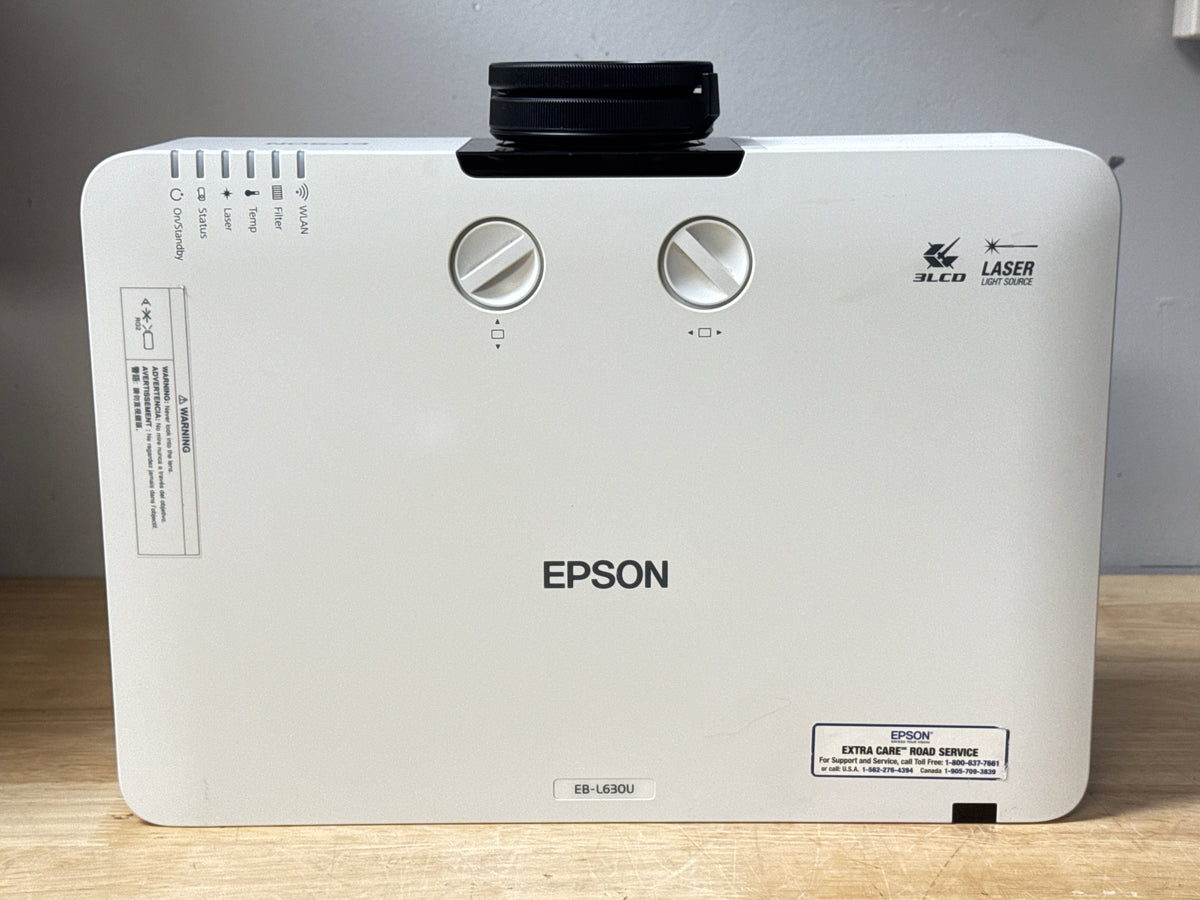 Epson PowerLite EB-L630U WUXGA 3LCD 6200 Lumen Projector - Used