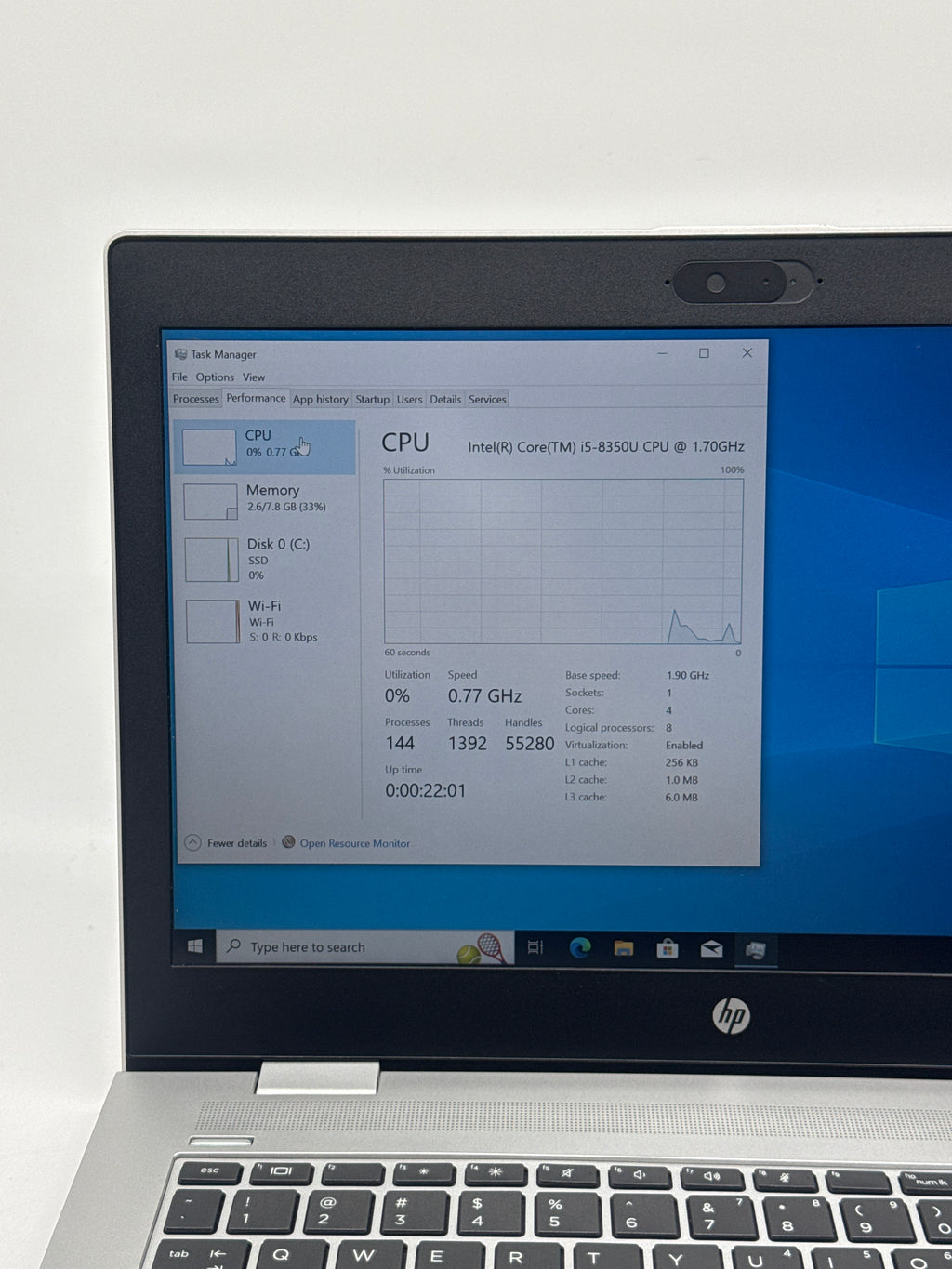 HP ProBook 640 G4 14" i5-8350U 8GB RAM 256 GB - Used