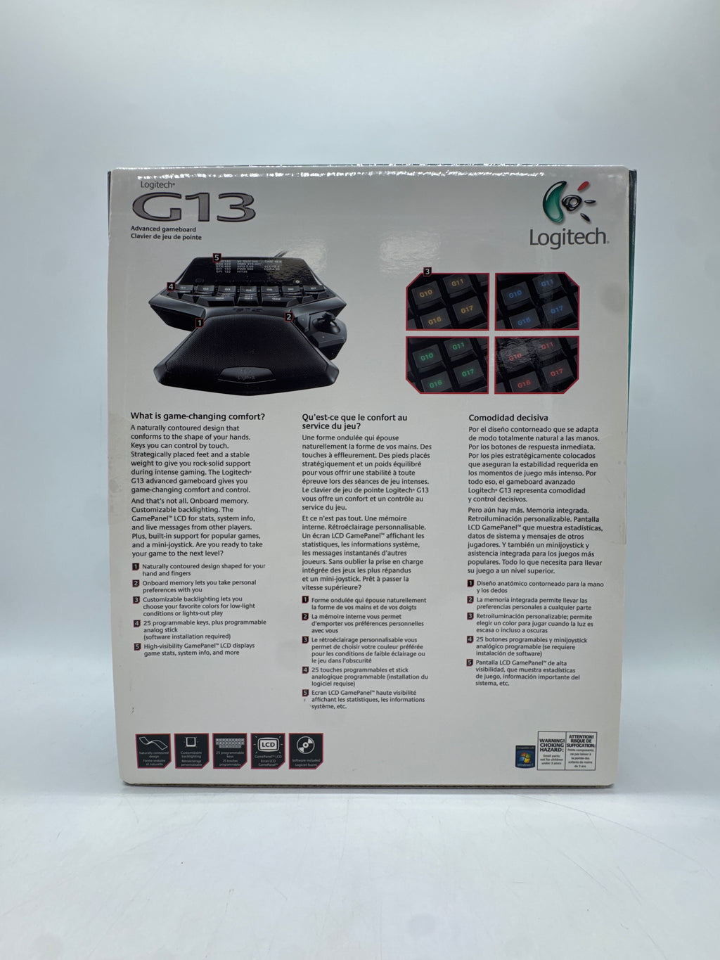 Logitech G13 Advanced Gameboard - New Open Box