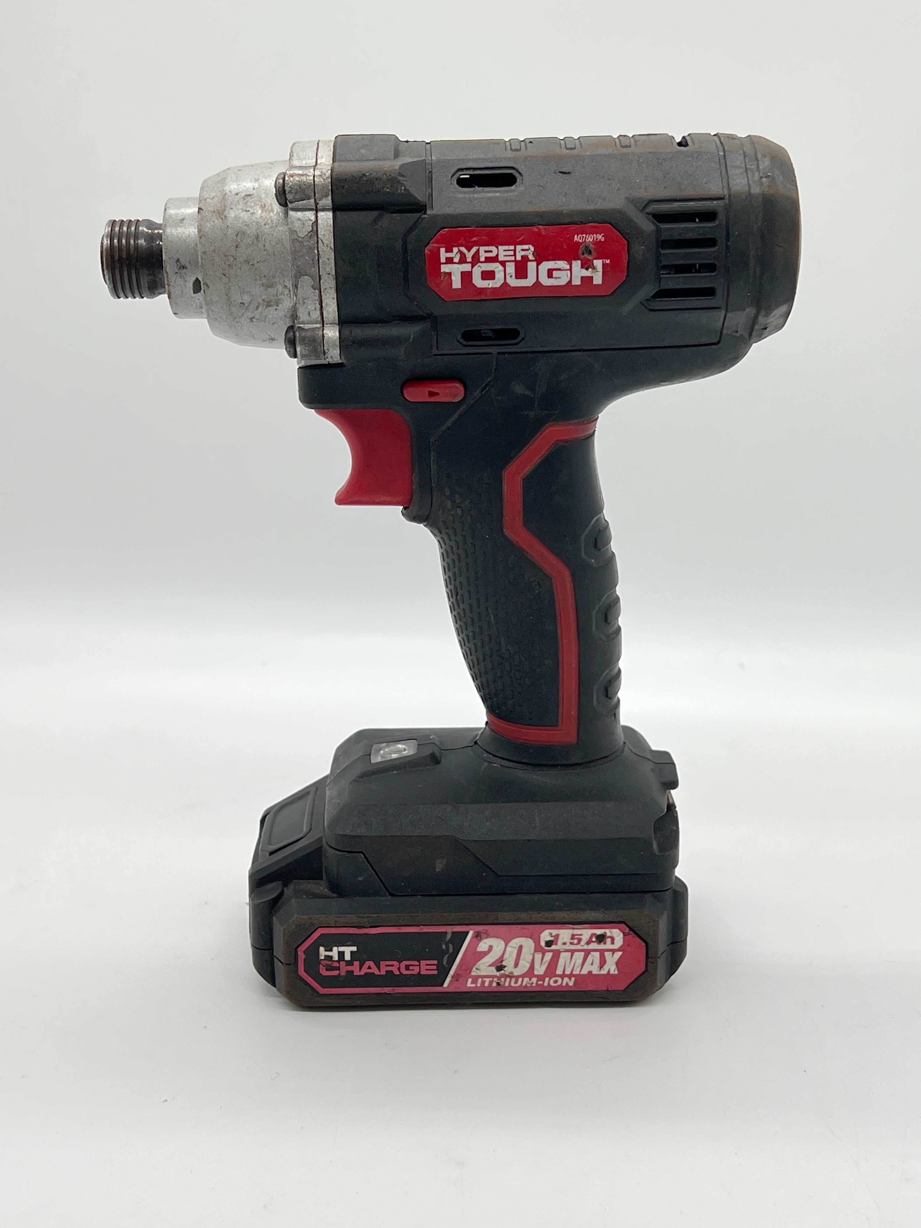 Hyper Tough Cordless Impact Driver 20V 1.5Ah Battery Red Used