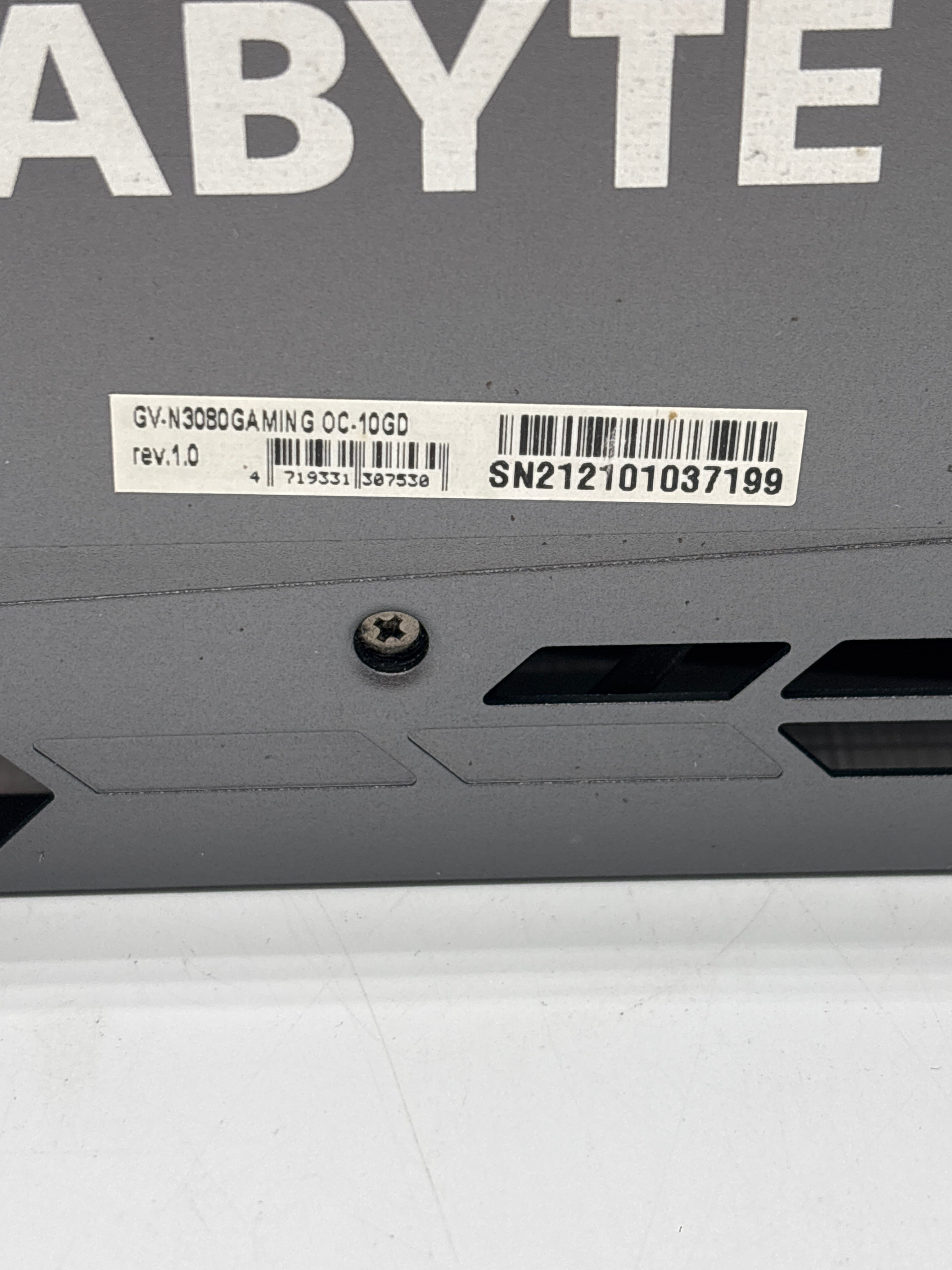 GIGABYTE GV-N3080OC-10D Gaming Graphics Card