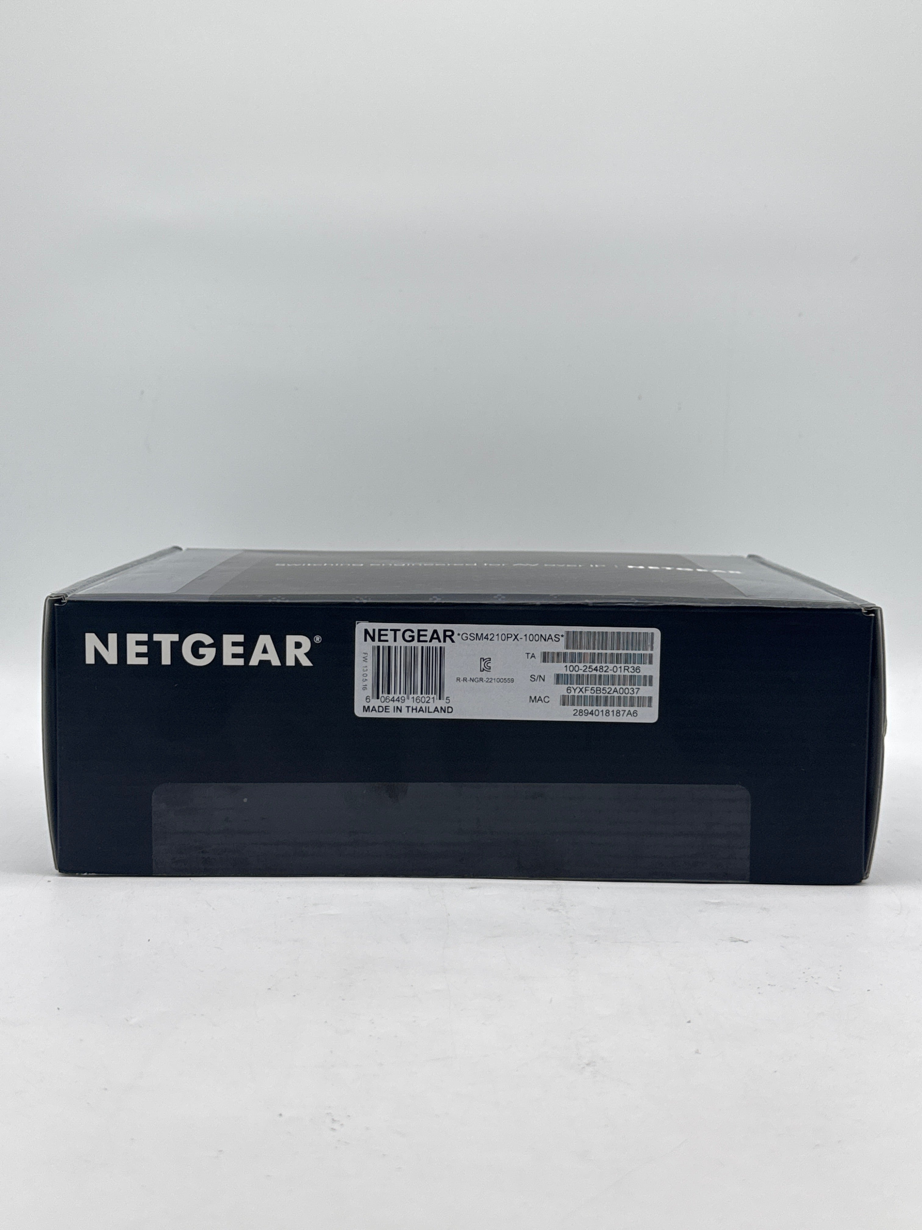 Netgear GSM4210PX-100NAS Wired Router Black New In Box