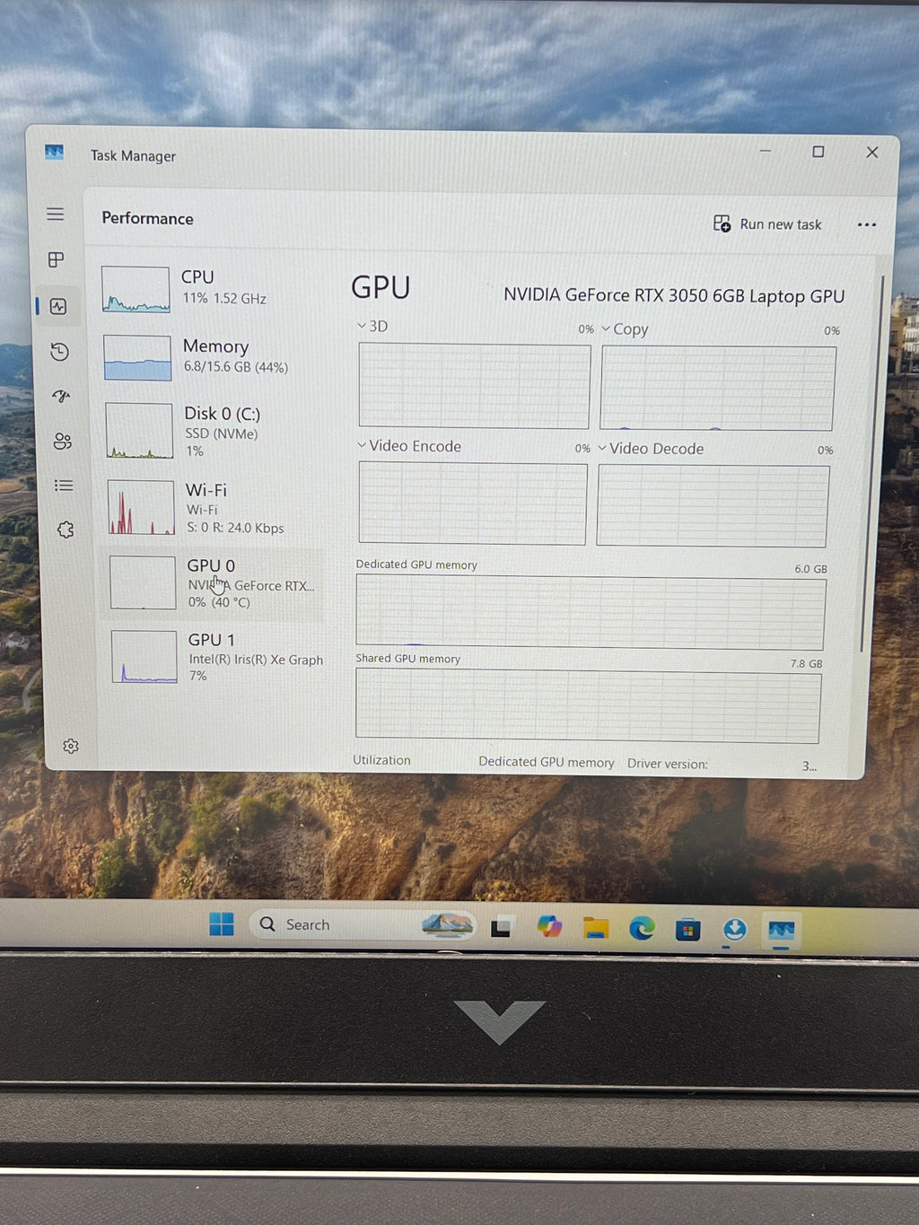 HP Victus 15-FA1062NR i7-13700H 16GB RAM 1TB SSD RTX 3060 - Used