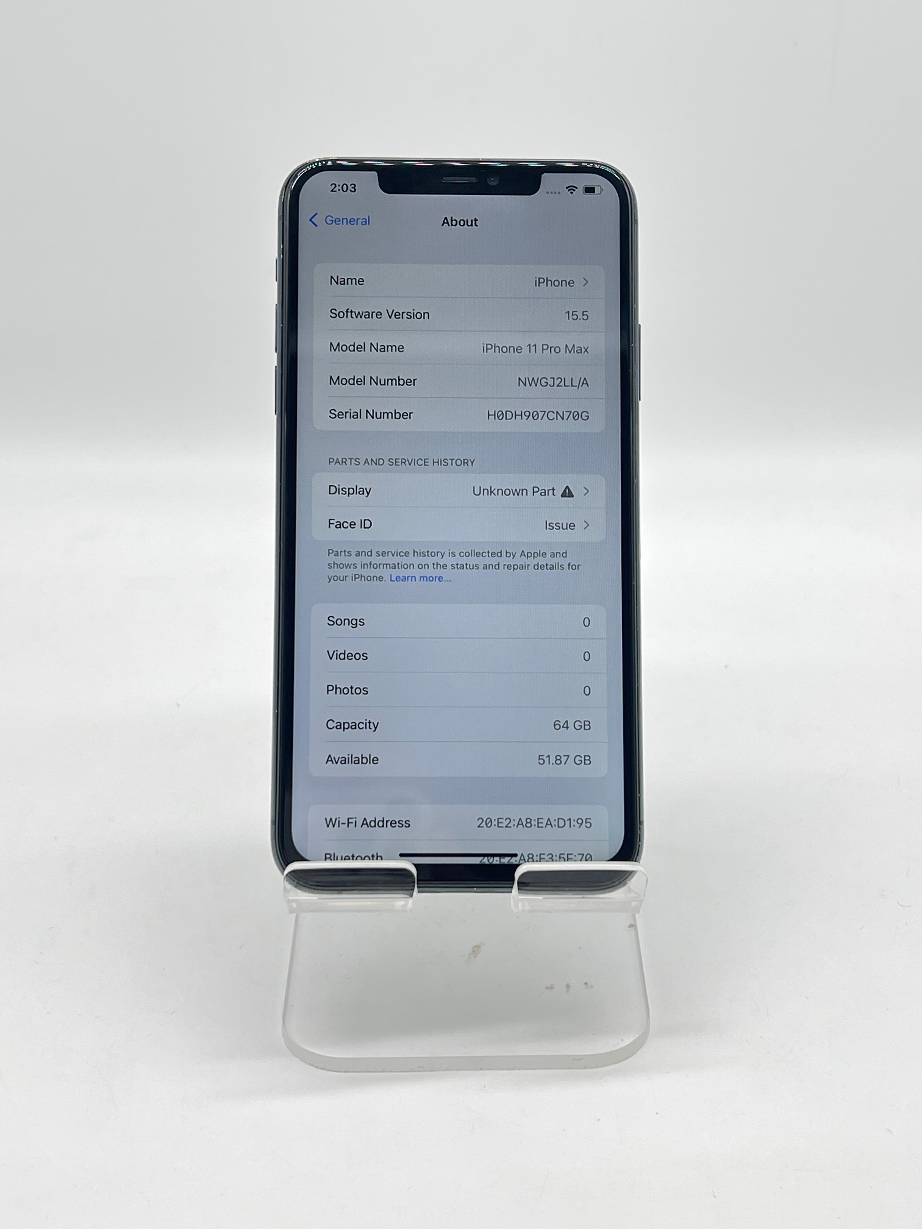 Apple iPhone 11 Pro Max 64GB Cricket - For Parts (Aftermarket Display)