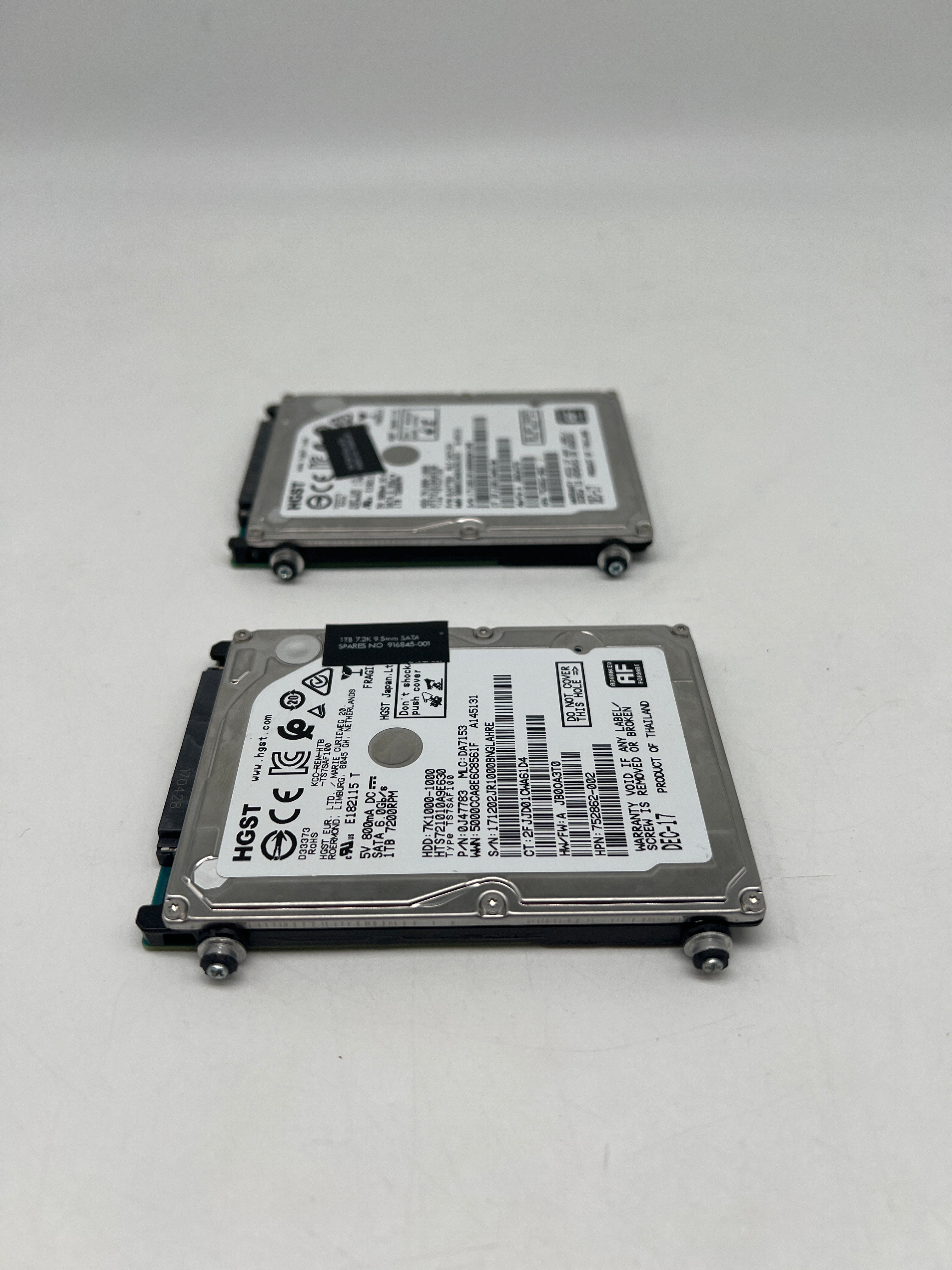 (lot of 2) HGST 1 TB 7K1000 HTS721010A9E630 2.5" SATA III Hard Drive