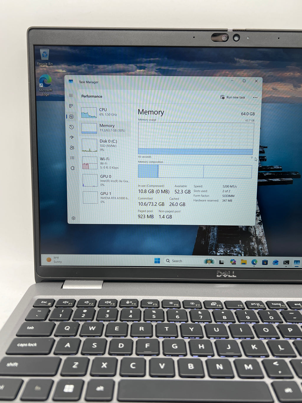 Dell Precision 3581 i7-13800H 64GB RAM 1TB SSD RTX 1000 - Used (Warranty)