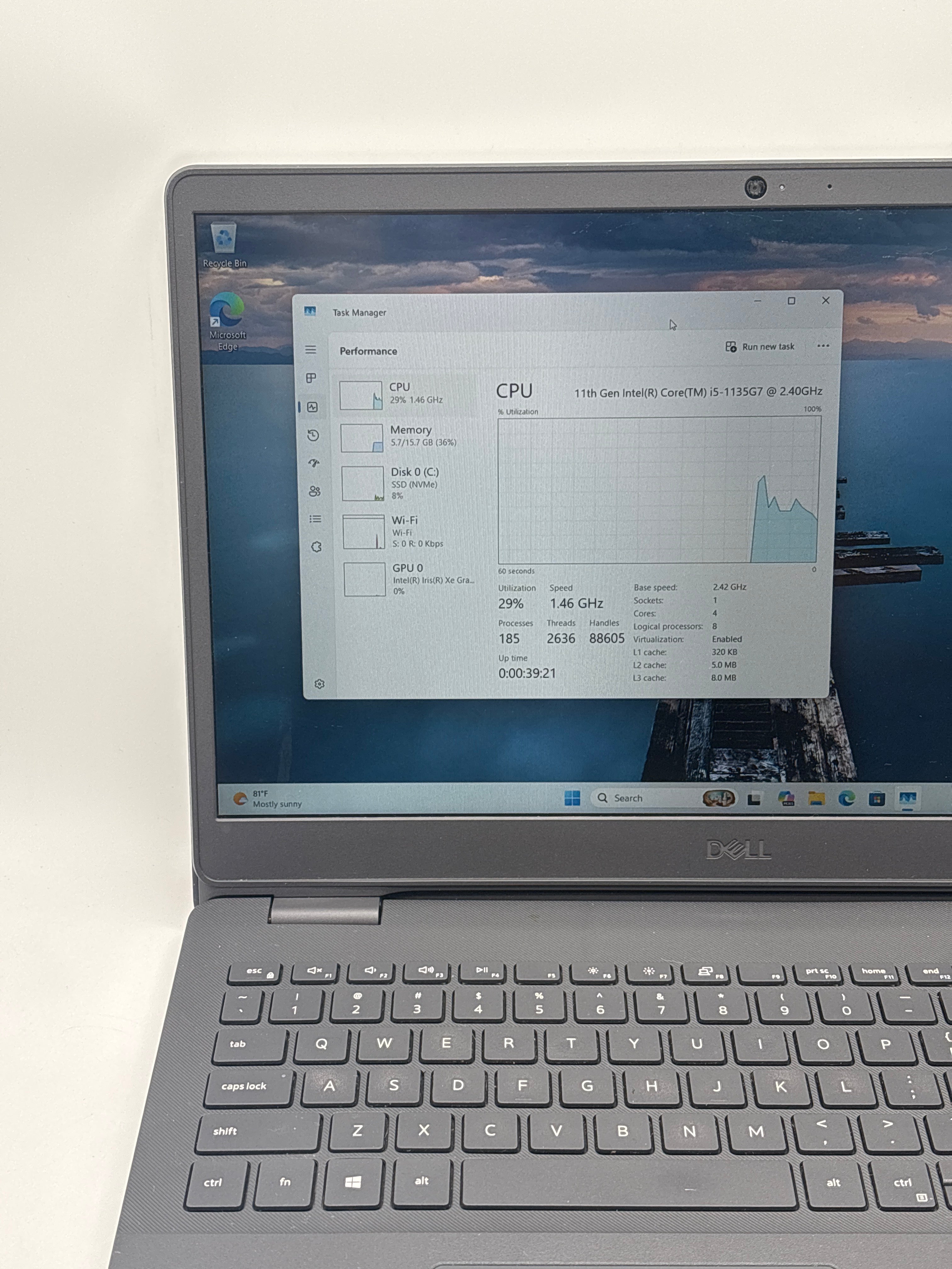 Dell Vostro 3500 i5-1135G7 16GB RAM 256GB SSD