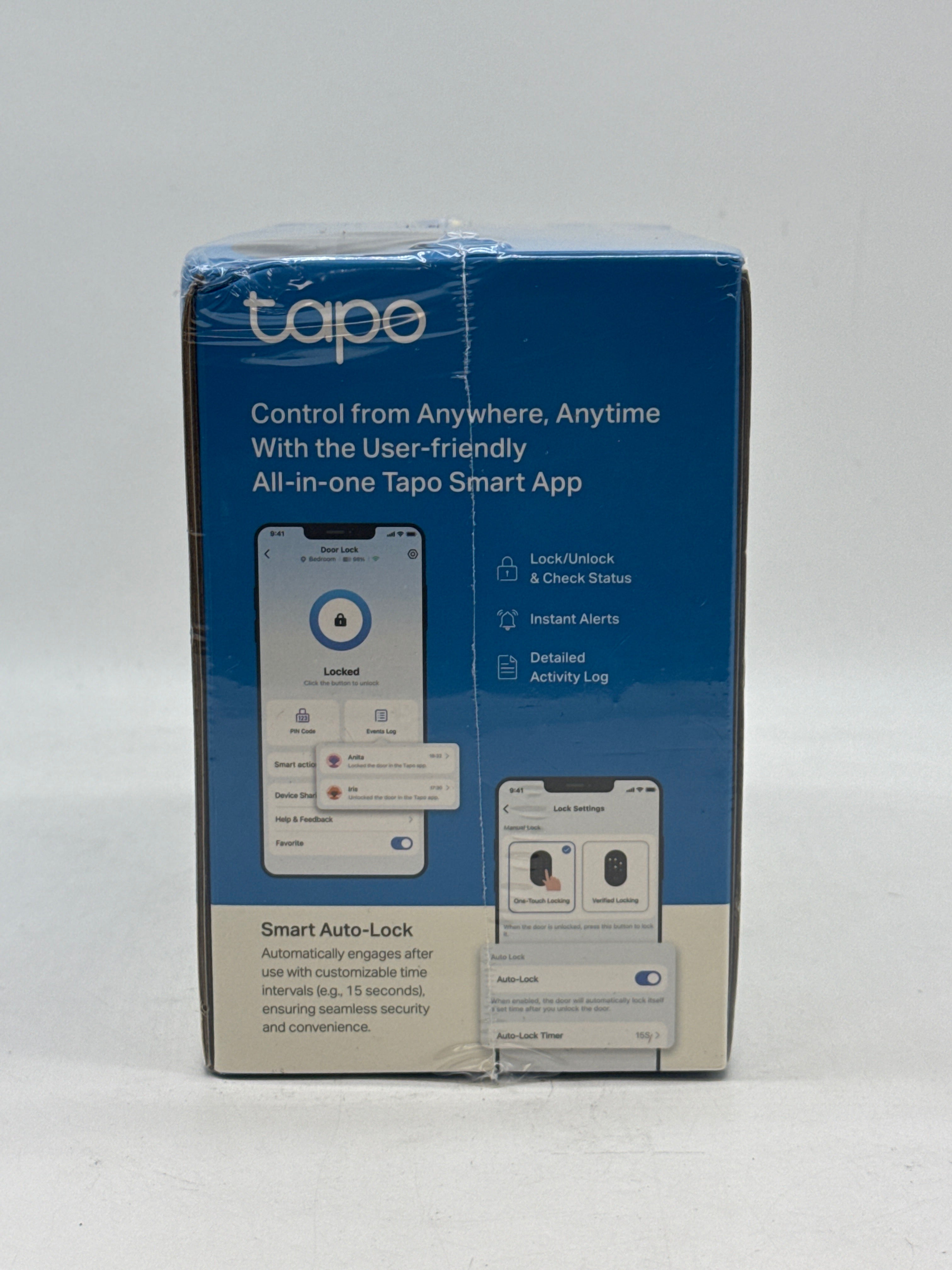 TP-Link Tapo DL100 Smart Wi-Fi Deadbolt Door Lock Keyless Bluetooth