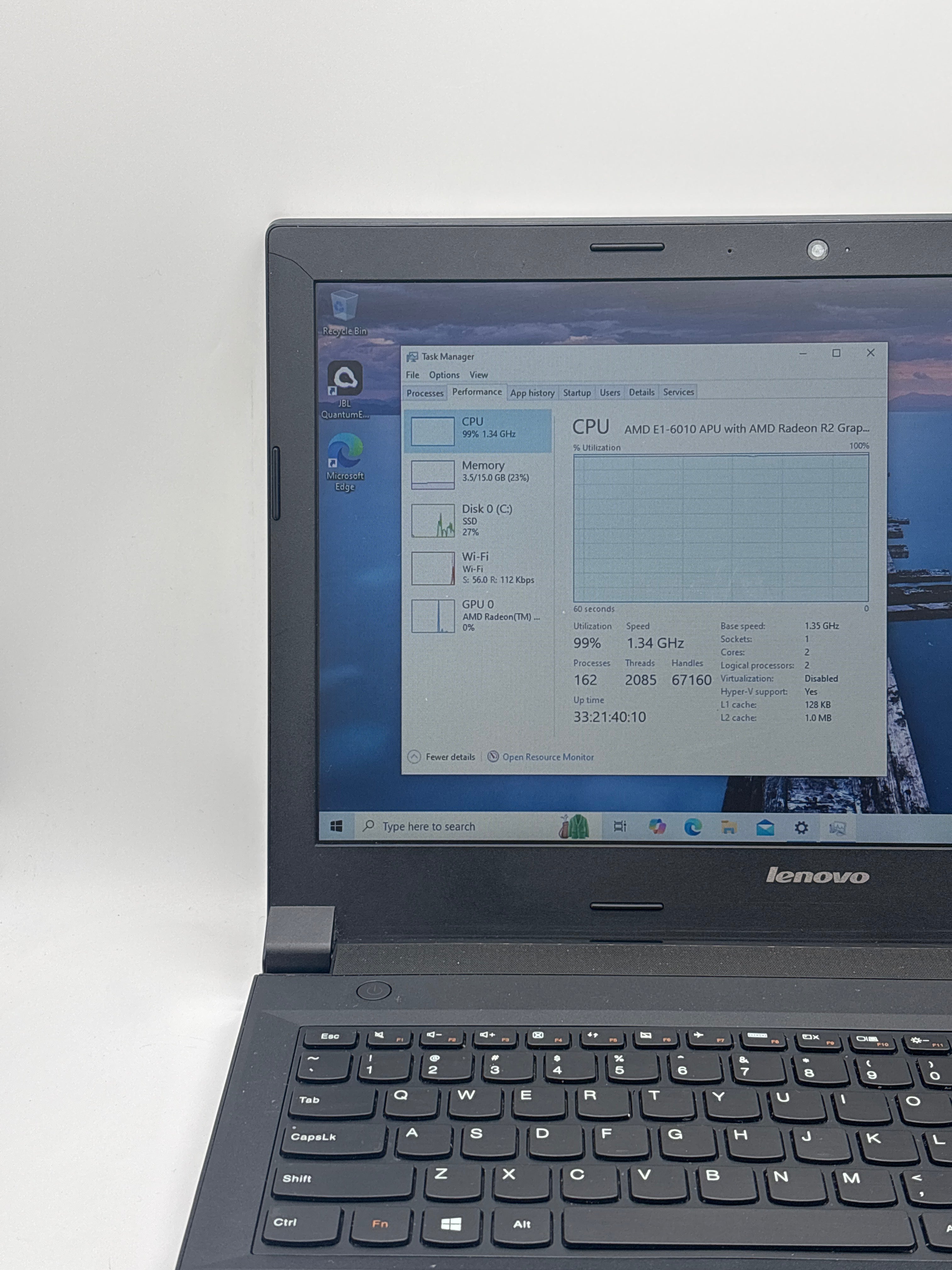 Lenovo B50-45 AMD E1-6010 16GB RAM 1TB SSD