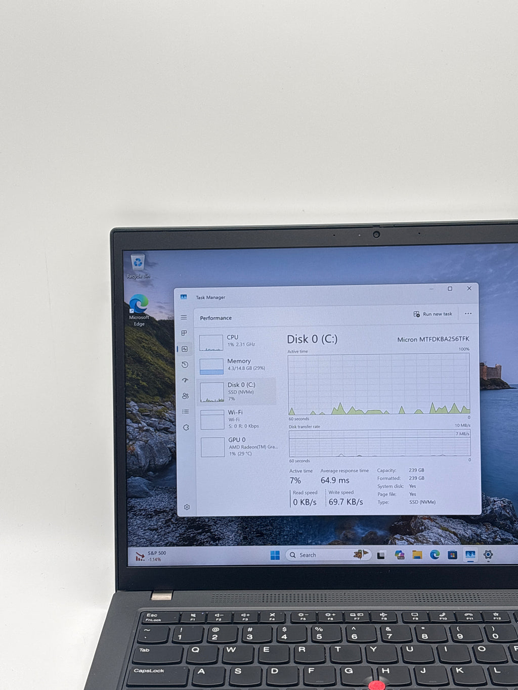 Lenovo Thinkpad T14 Gen 3 AMD Ryzen 5 Pro 6650U 16 GB RAM 256 GB SSD