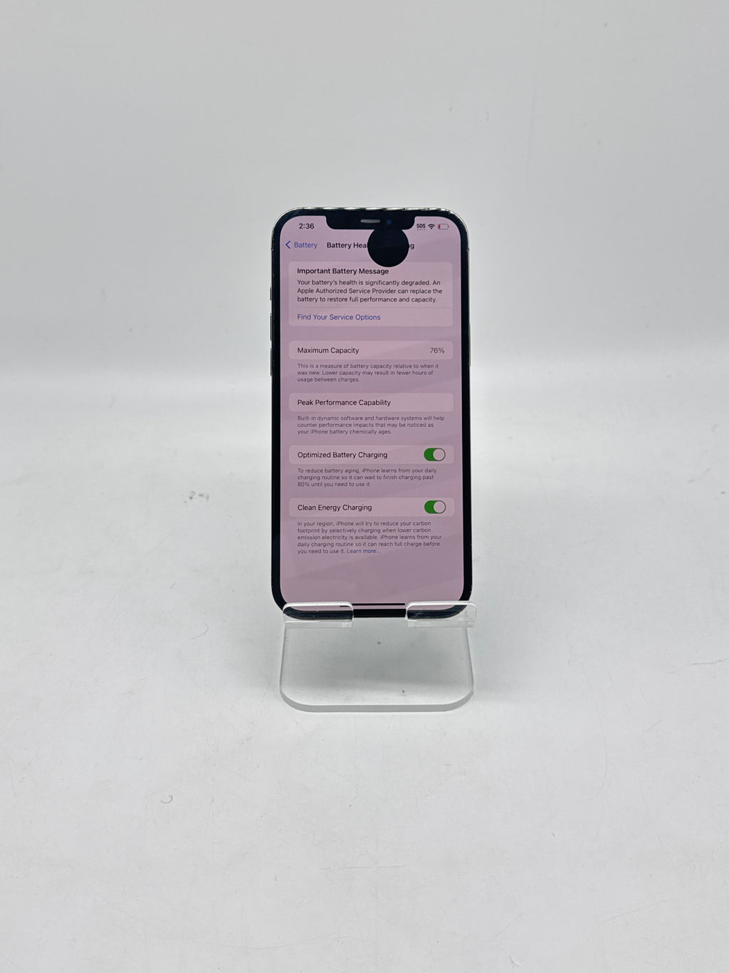 Apple iPhone 12 Pro Max 256GB Factory Unlocked - Cracked Back Bad LCD
