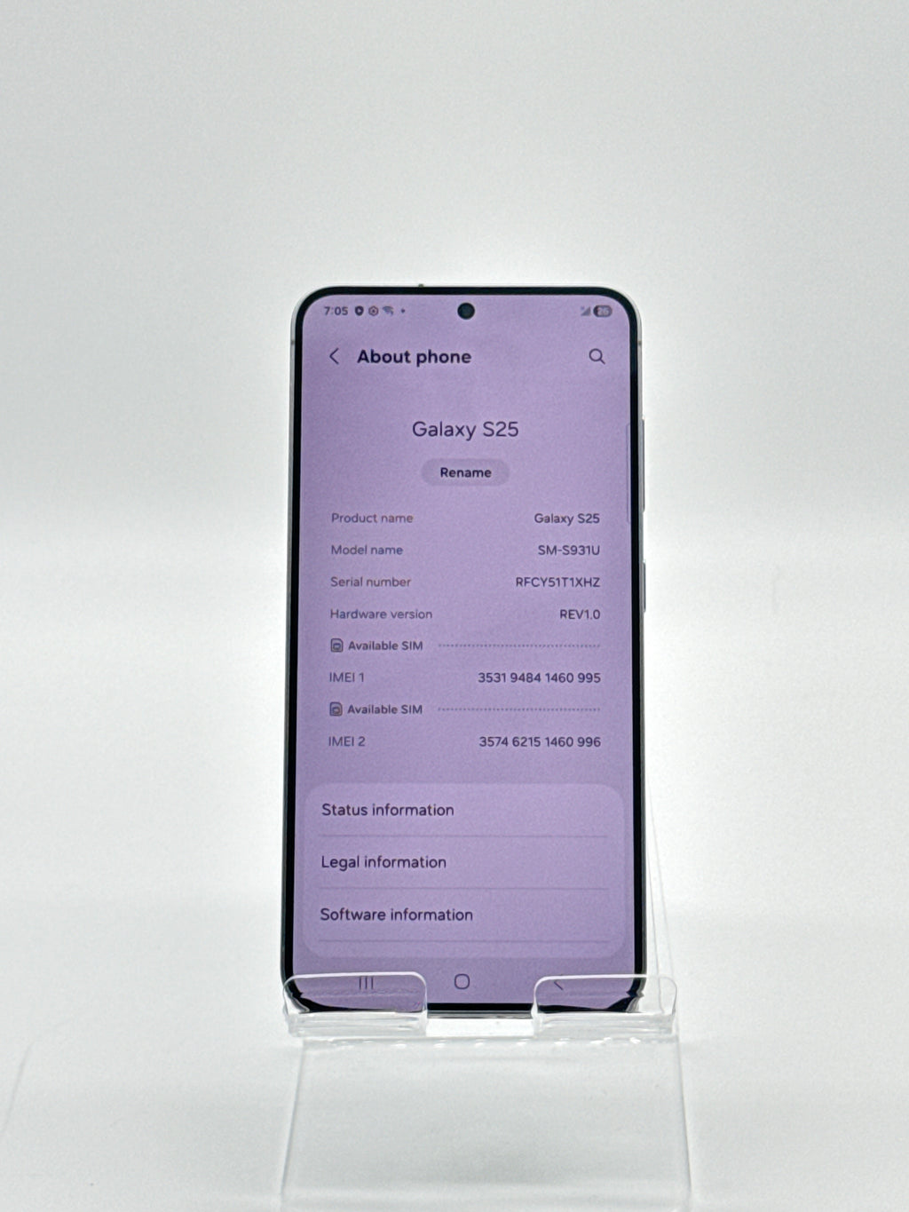 Samsung Galaxy S25 12GB RAM 128GB Verizon Silver Used