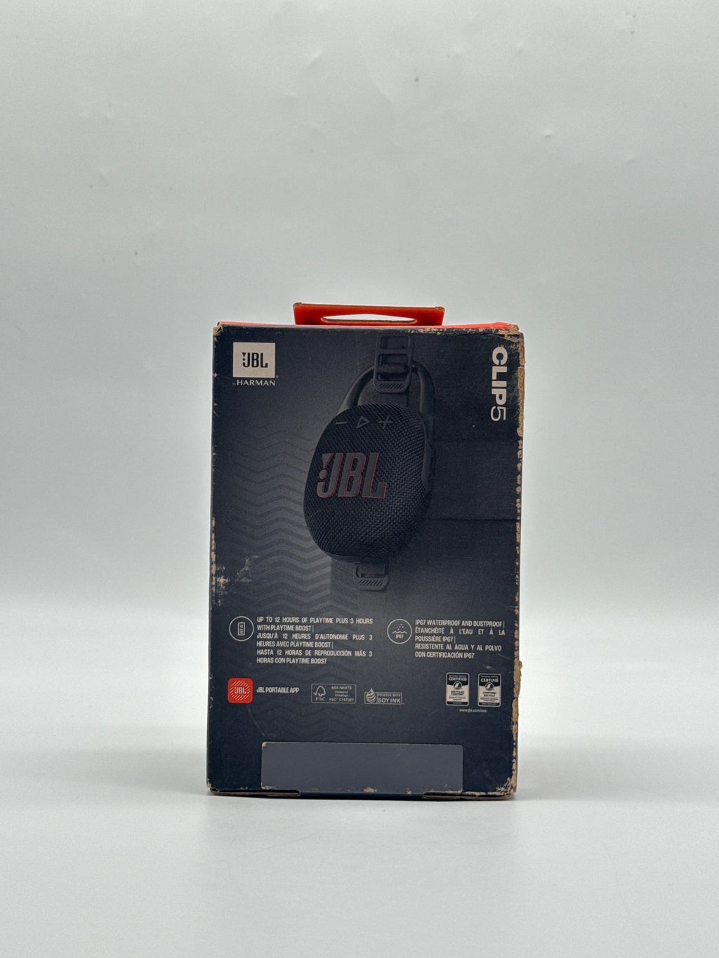 JBL Clip 5 Portable Bluetooth Speaker Black Sealed - New