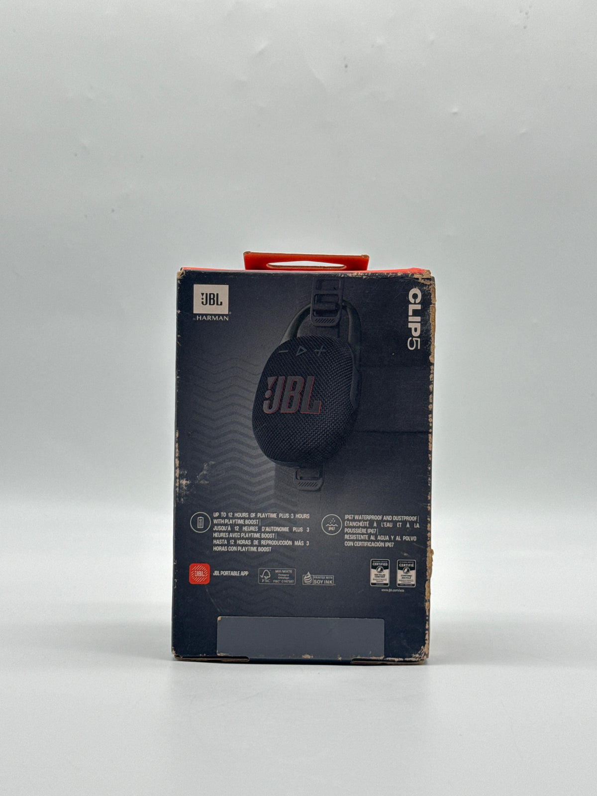 JBL Clip 5 Portable Bluetooth Speaker Black Sealed - New