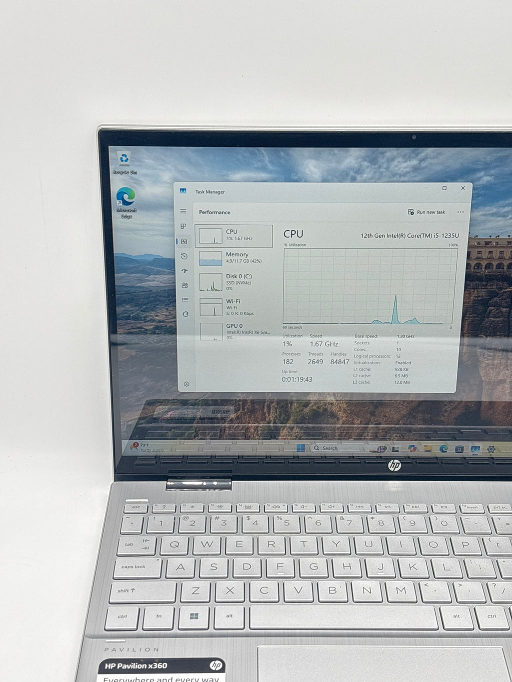 HP Pavilion x360 15-er1051cl i5-1235U 12GB RAM 512GB SSD