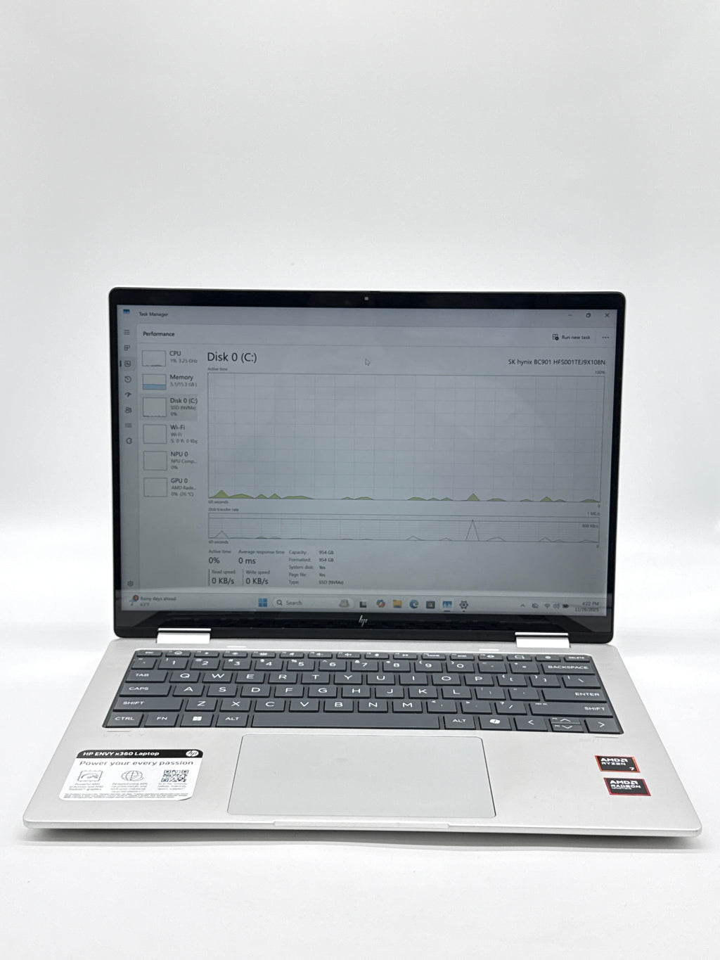 HP ENVY X360 14" AMD Ryzen 7 16GB RAM 1TB SSD