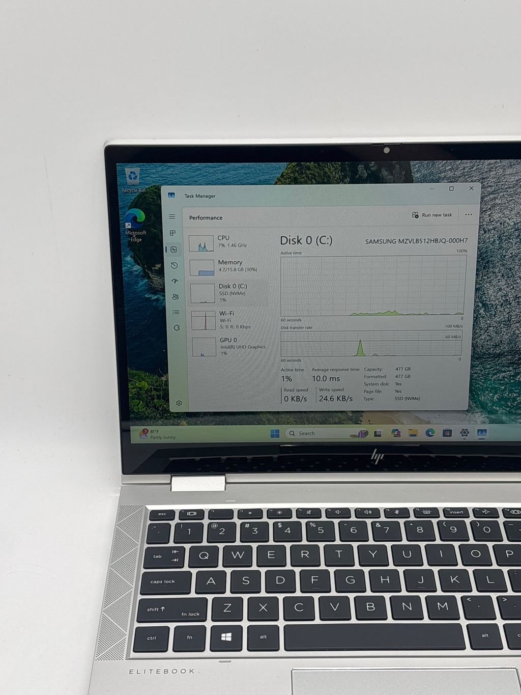 HP EliteBook envy x360 830 G7 i7-10610U 16GB RAM 512GB SSD