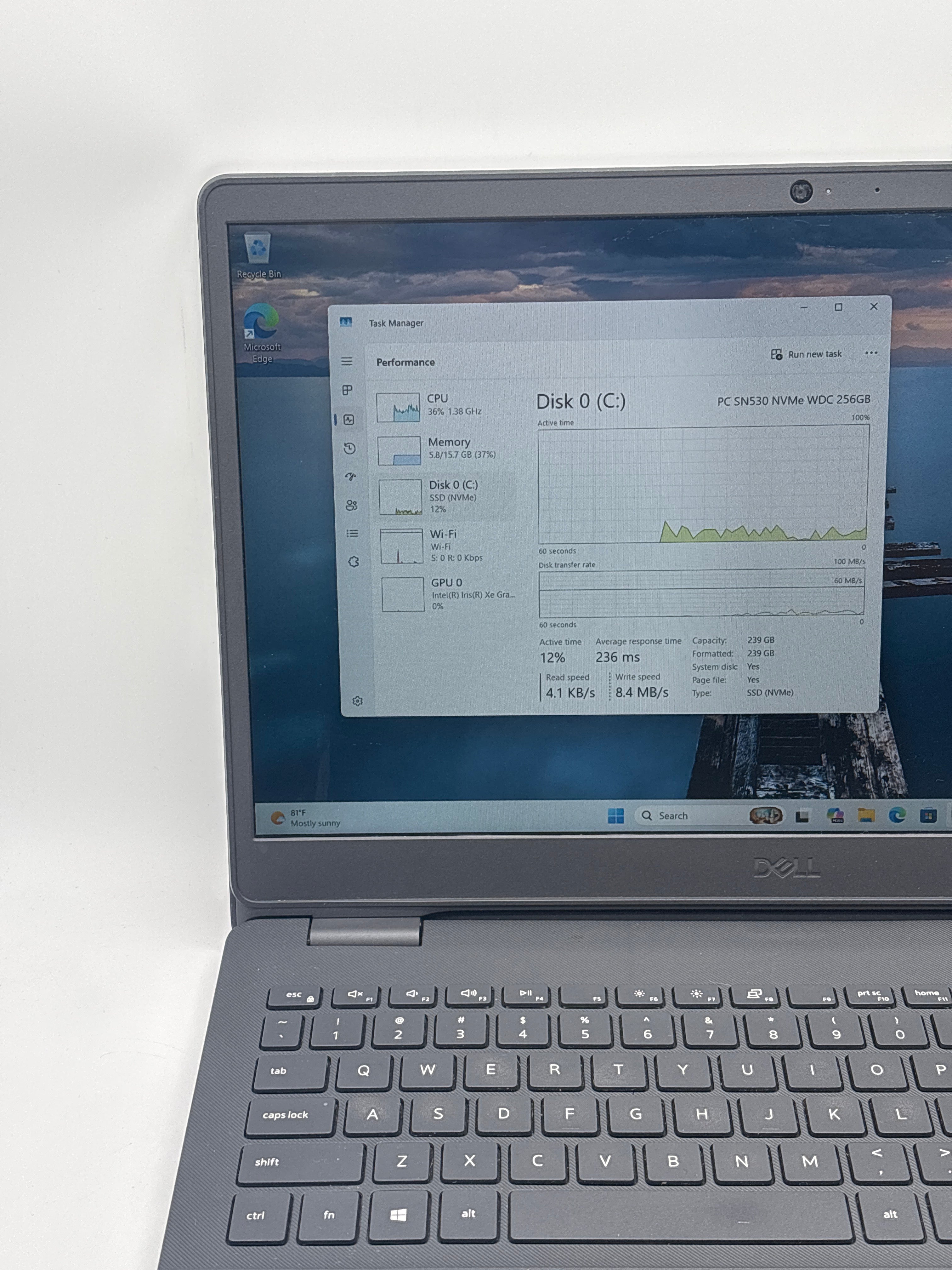 Dell Vostro 3500 i5-1135G7 16GB RAM 256GB SSD