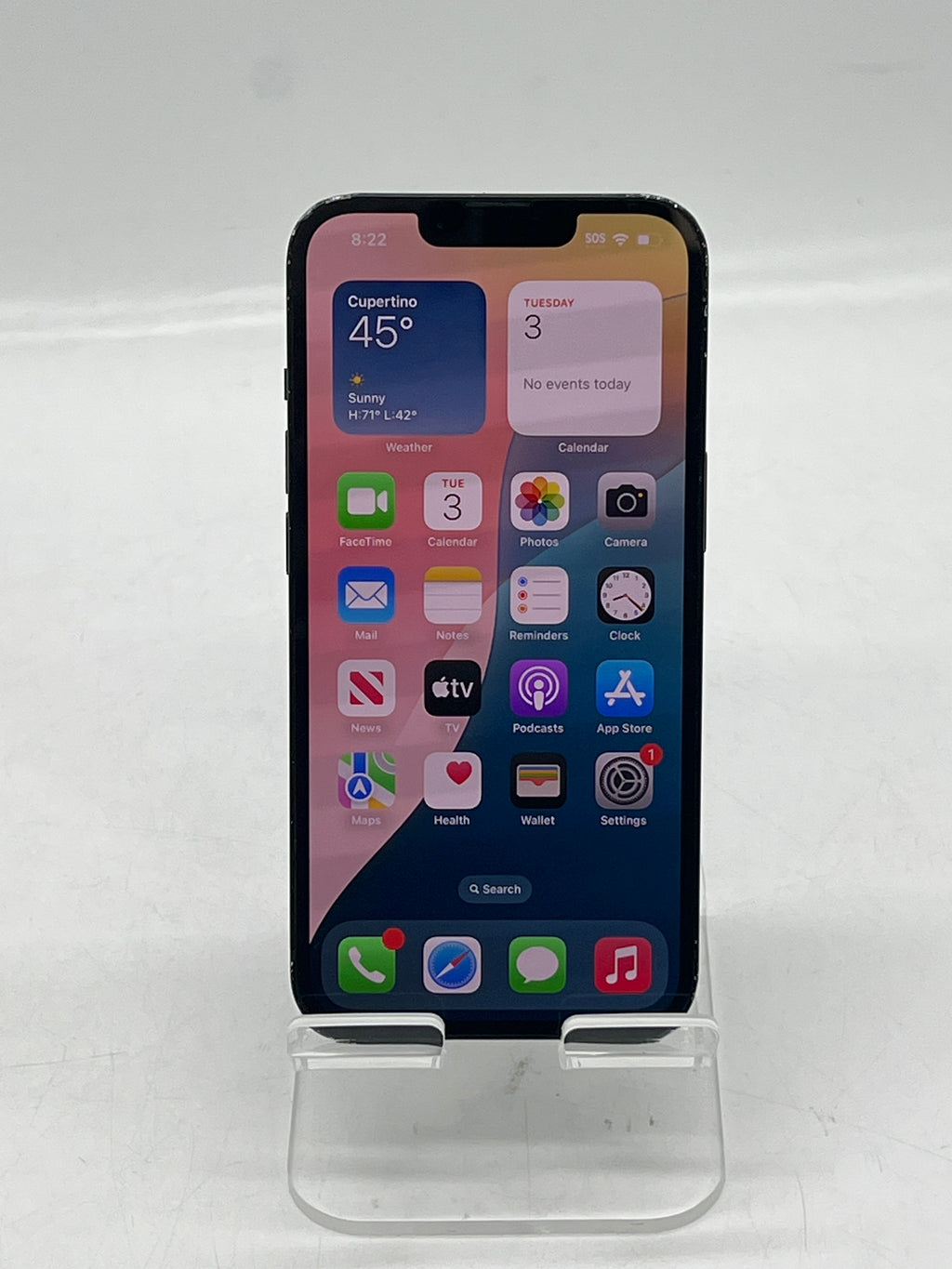 Apple iPhone 13 Midnight 128 GB T-Mobile (Cracked back used D)