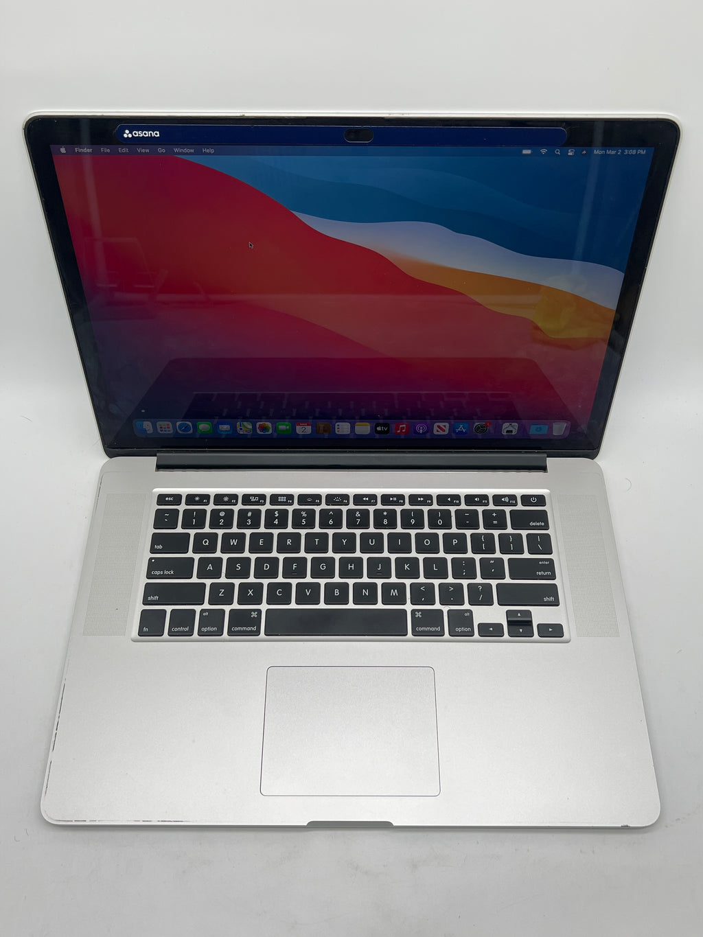 Apple MacBook Pro 15 A1398 2014 Intel i7 16GB RAM 256GB SSD Silver - Used