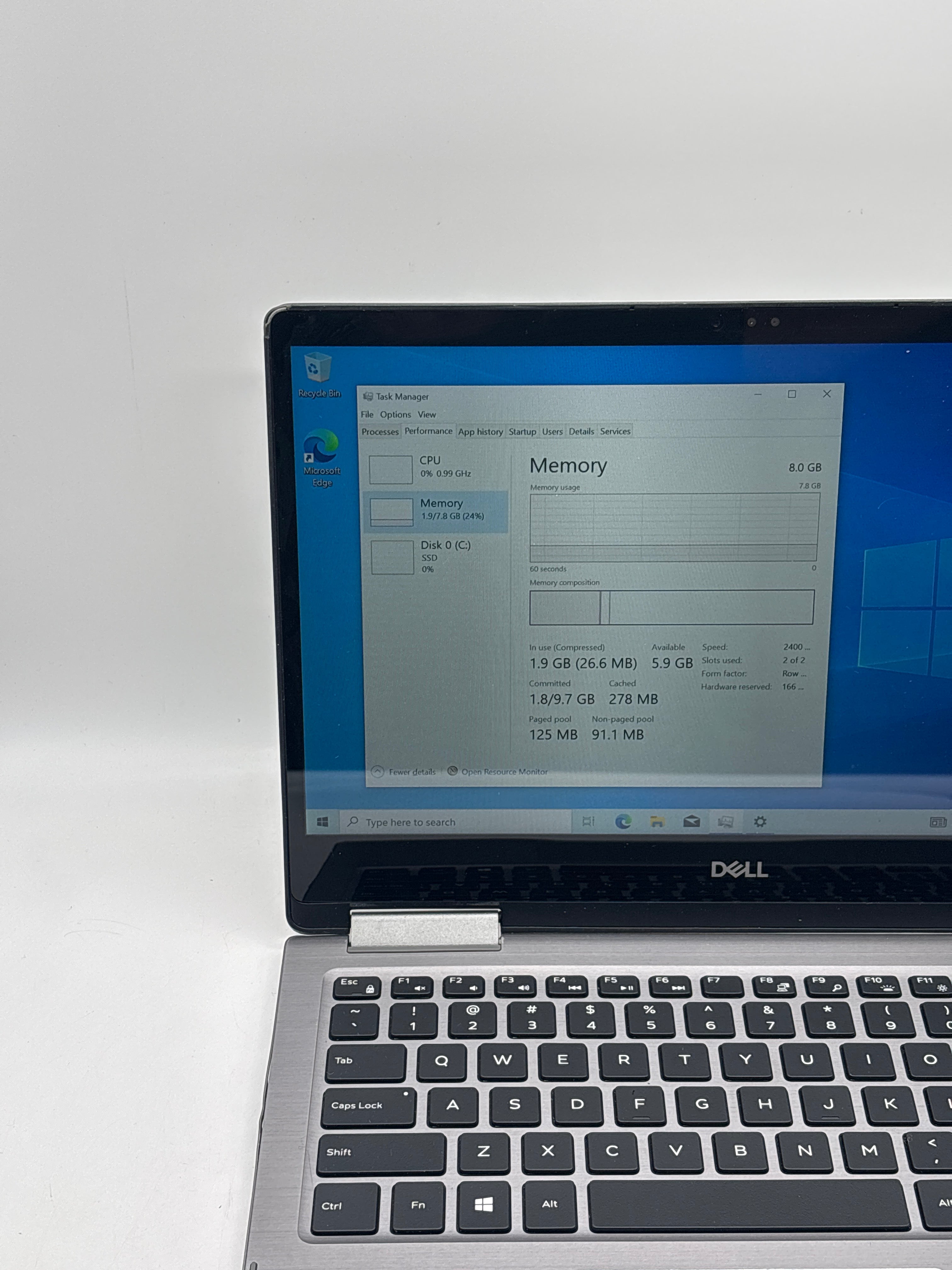 Dell Inspiron 13 Inspiron P83G I5-8250U 8GB RAM 256GB SSD - For Parts (Read DESC)