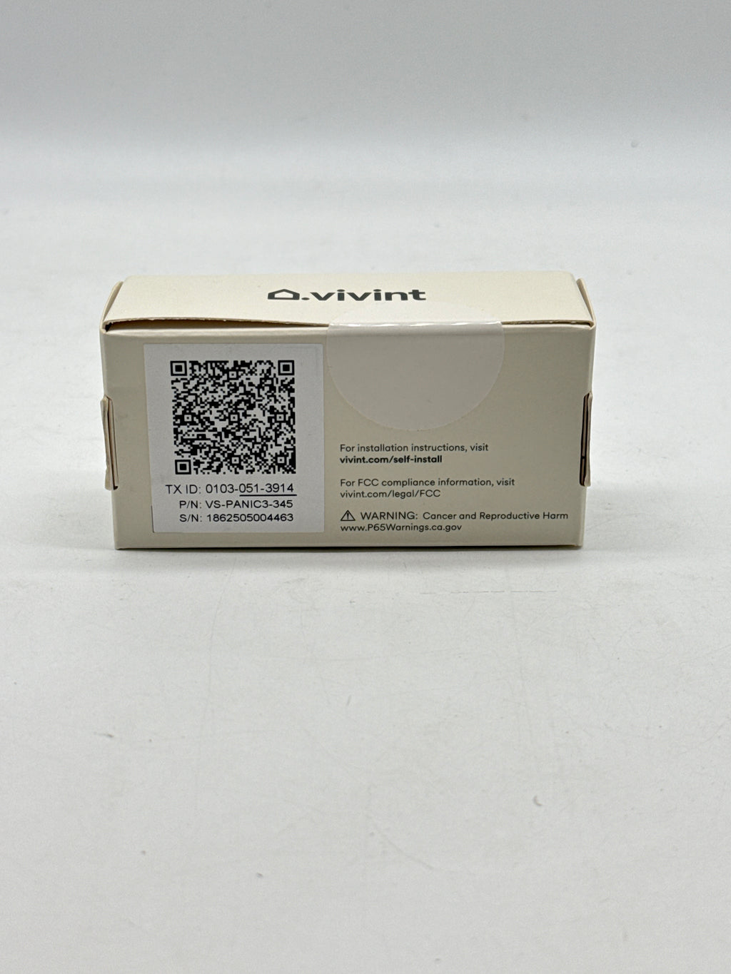 Vivint Emergency Pendant Panic Button VS-PANIC3-345 - New in Box