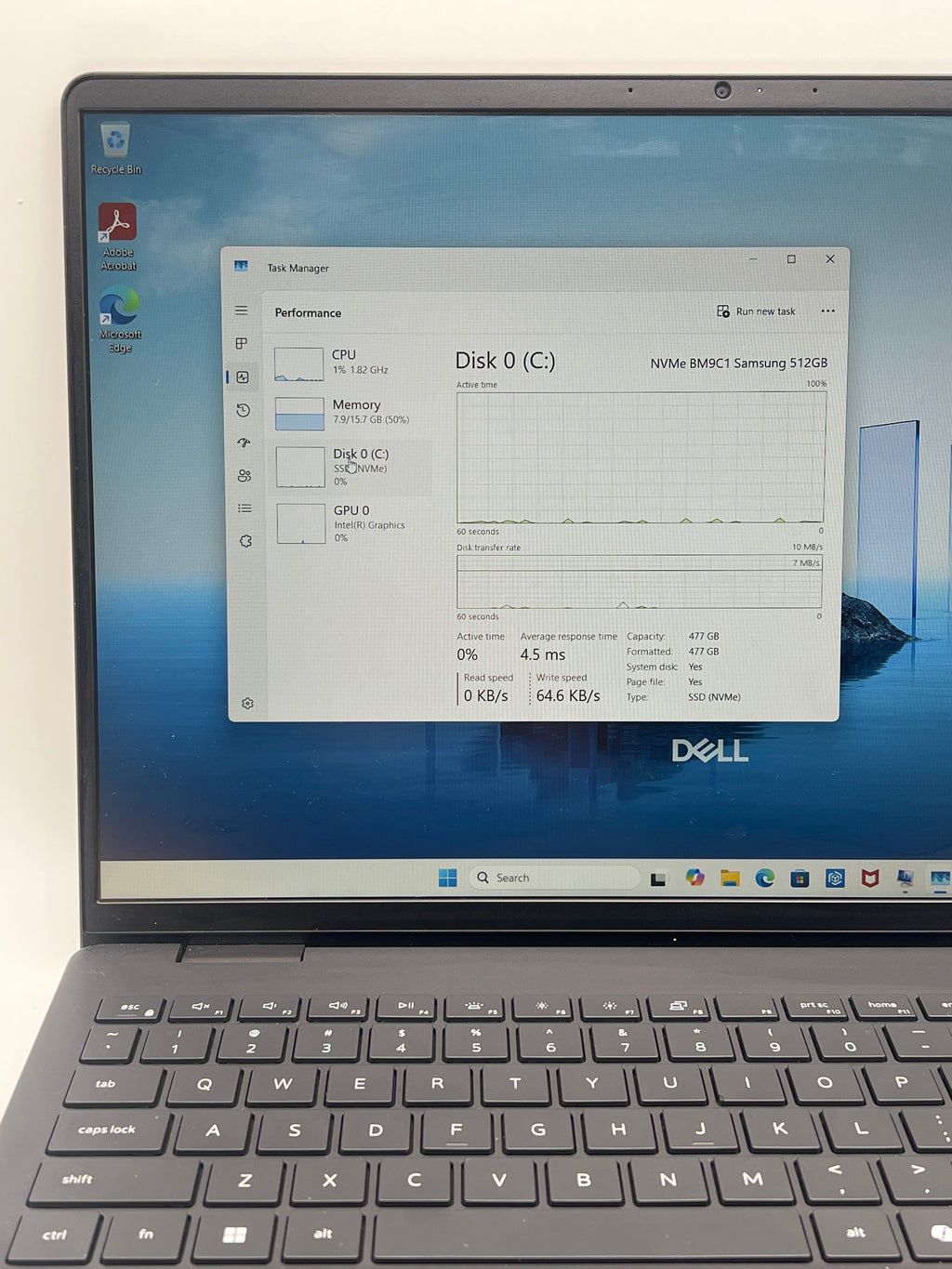 Dell 16 DC16250 Core 5-120U 16GB RAM 512GB SSD Touch - Used