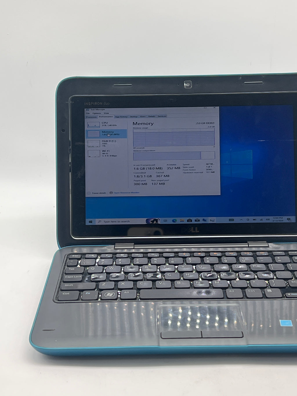 Dell Inspiron 1090 Intel Atom N550 2GB RAM 320GB HDD Touch - Used