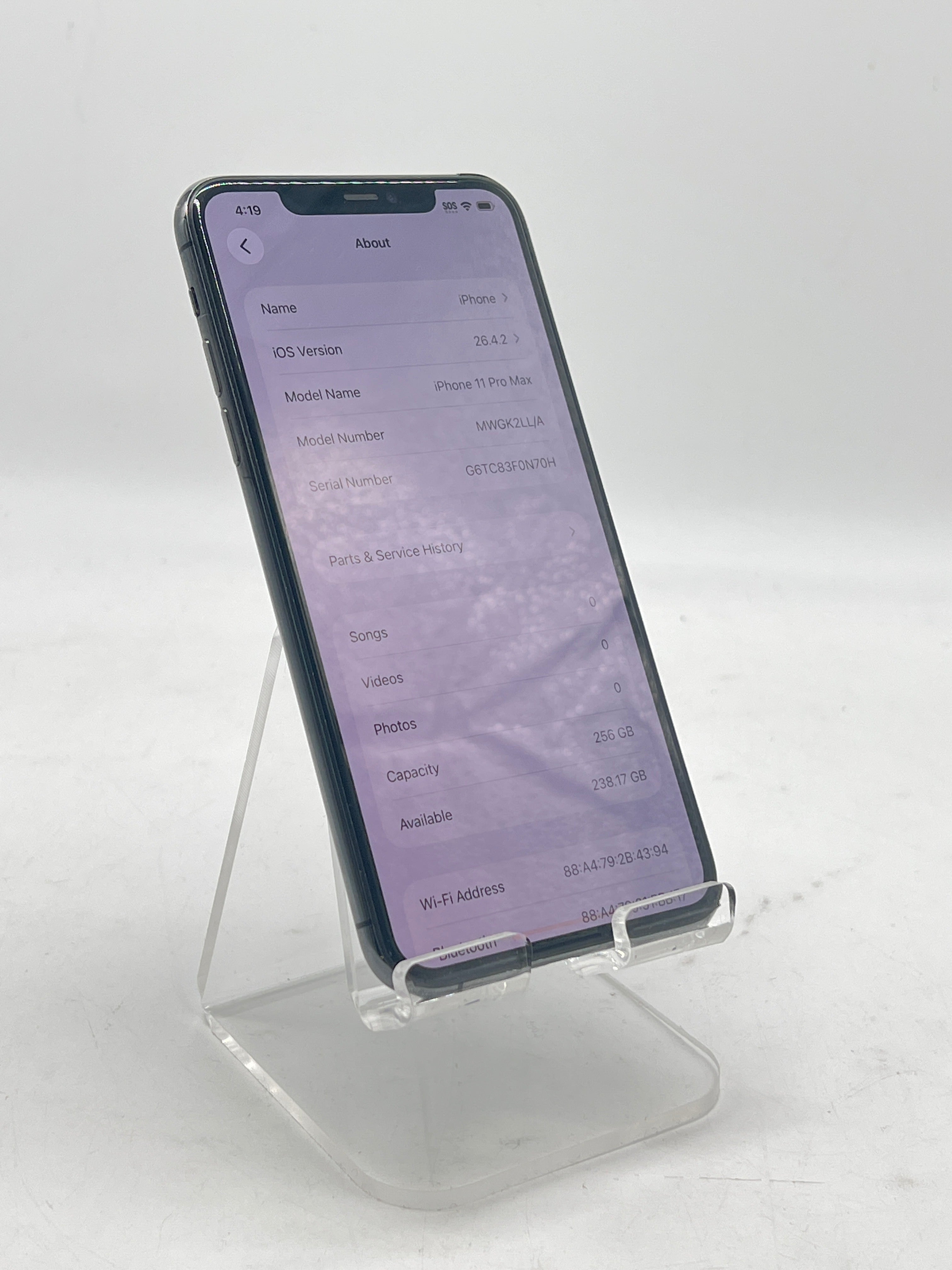 Apple iPhone 11 Pro Max 256GB A2161 Gray Unlocked - For Parts