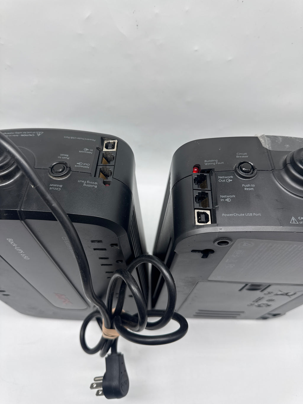 APC Back-UPS BE650G1 650VA 390W 8-Outlet UPS Pair of 2 - Used