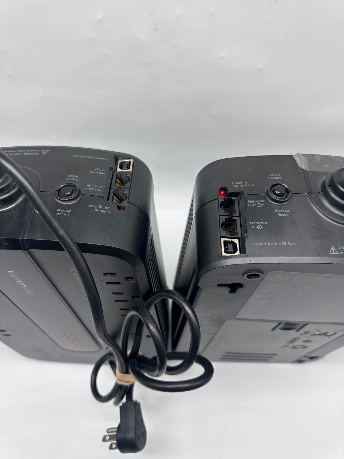 APC Back-UPS BE650G1 650VA 390W 8-Outlet UPS Pair of 2 - Used