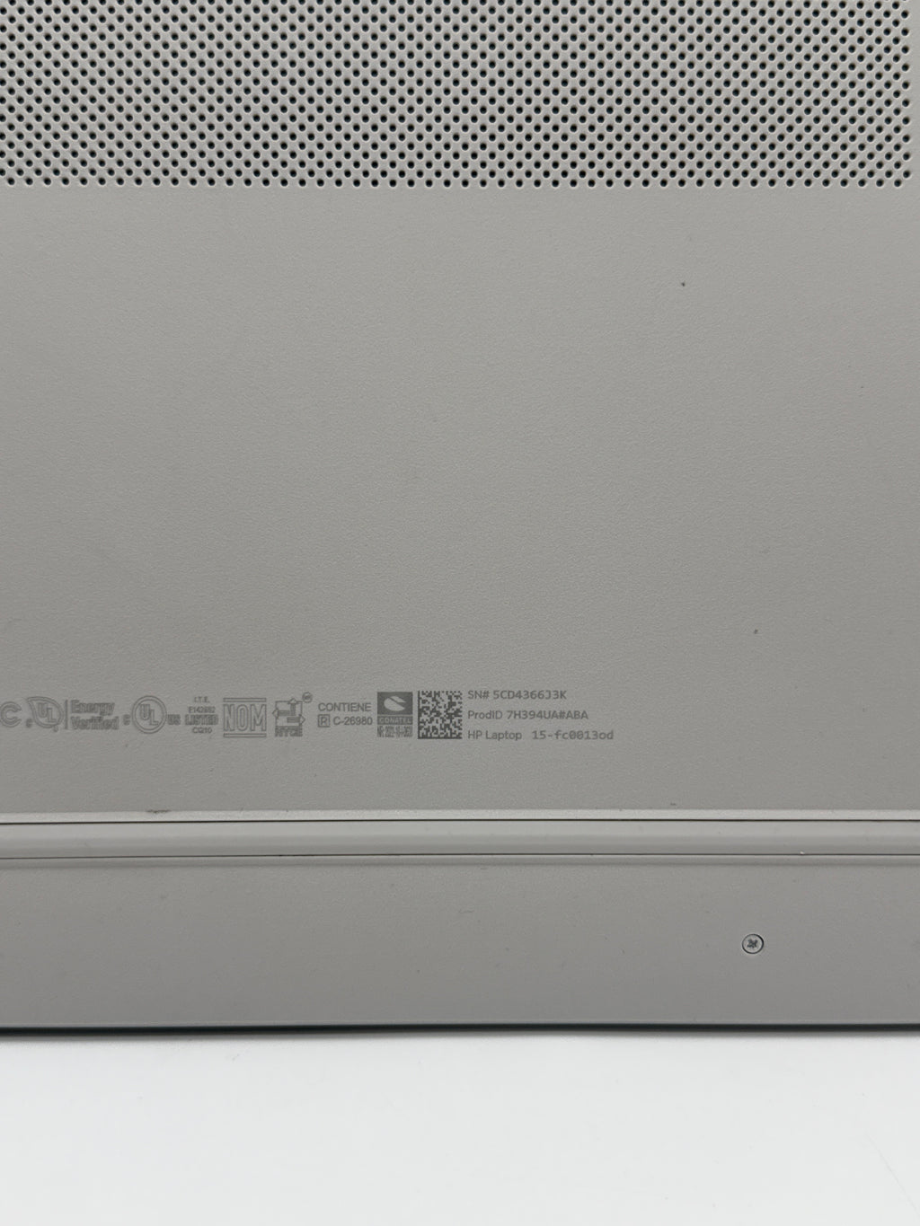 HP 15-fc0013od AMD Ryzen 3 7320U 8GB RAM 256GB SSD
