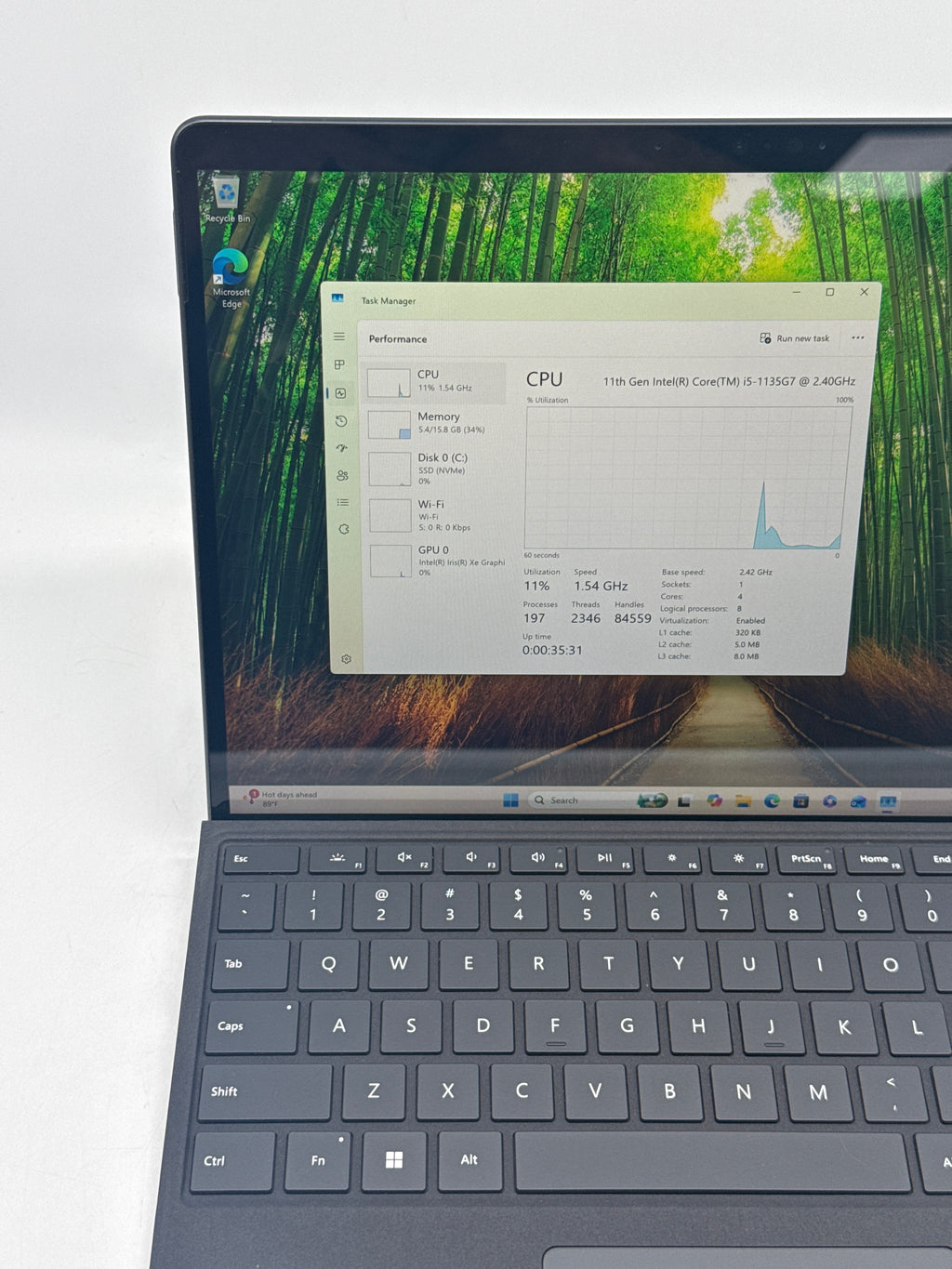 Microsoft Surface Pro 8 1983 i5-1135G7 16GB RAM 256GB SSD