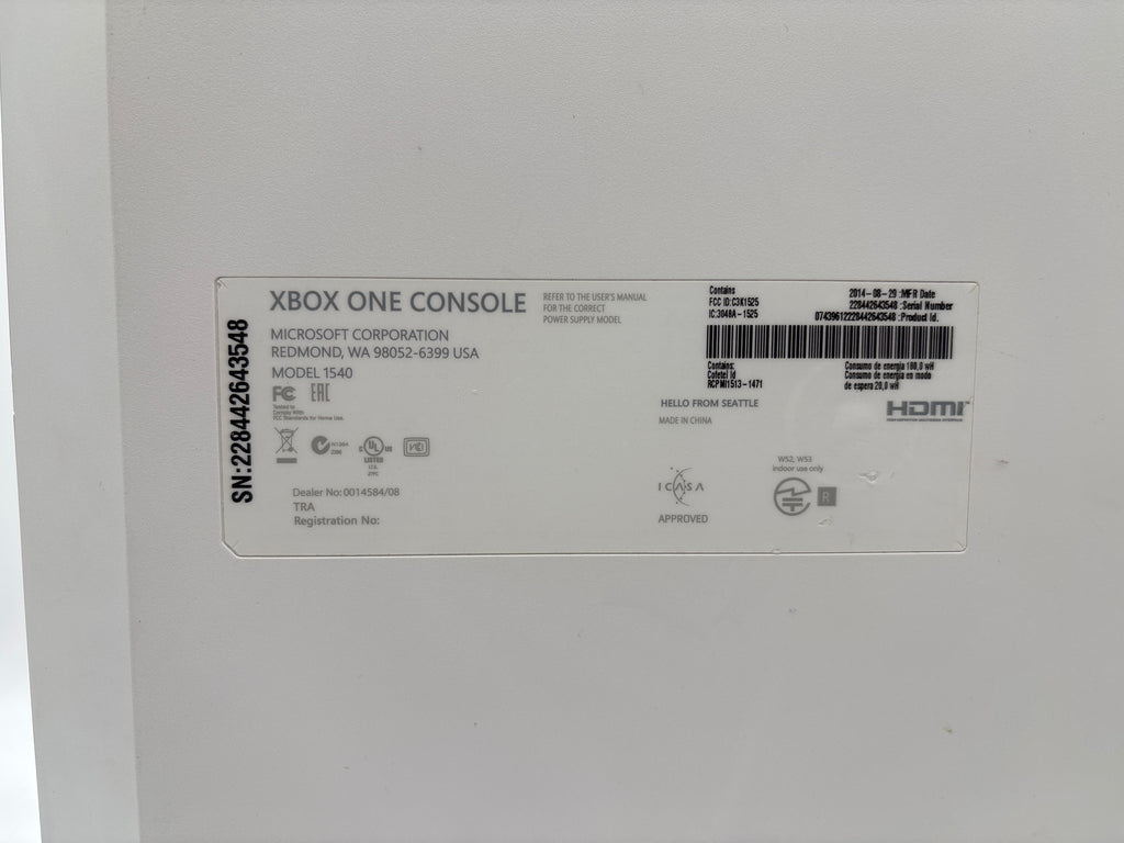 Microsoft White Xbox One (1540) 500GB Console & Games Only - Used