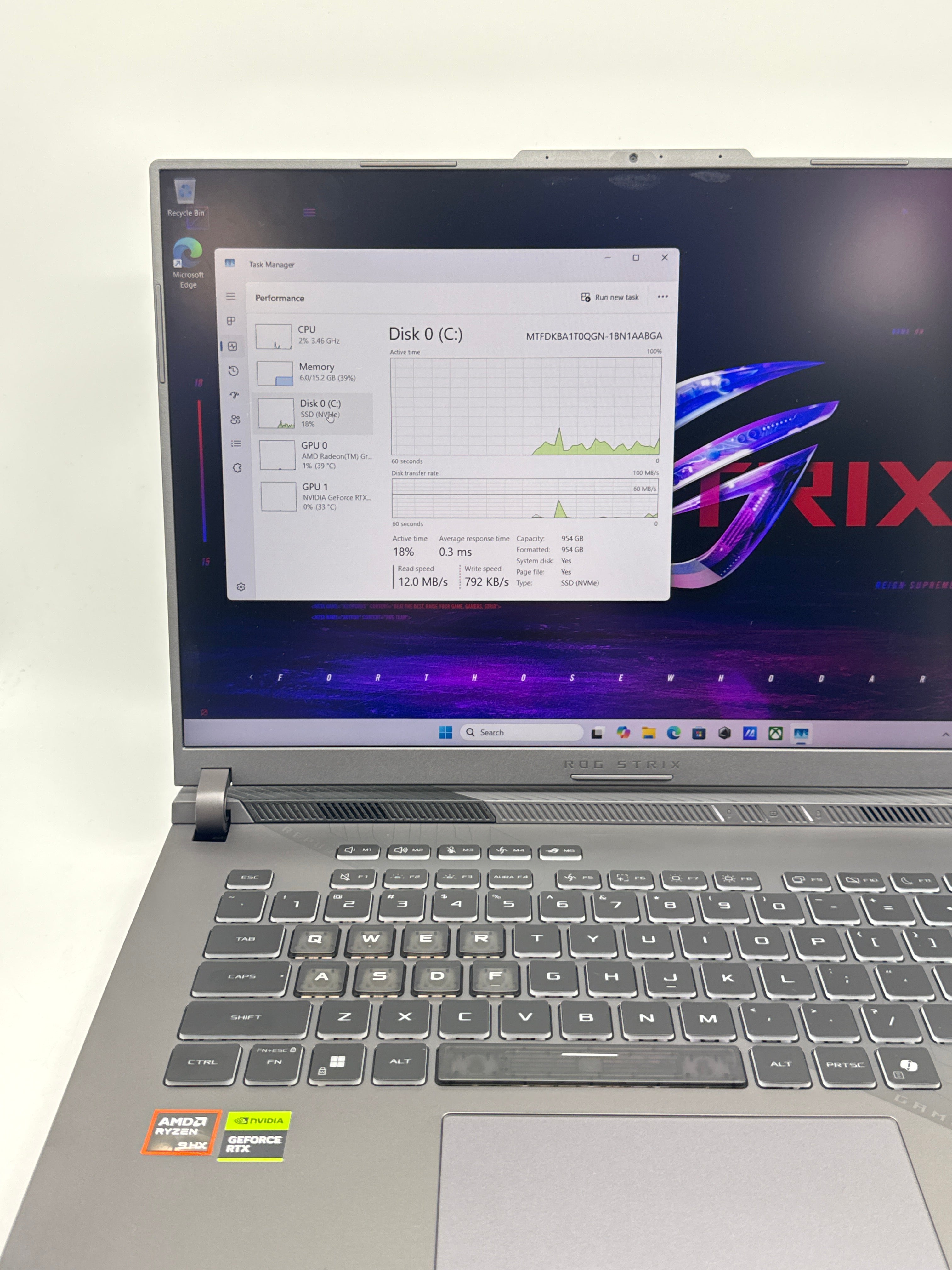 Asus ROG Strix G614J 16" Ryzen 9 9955HX 16GB 1TB SSD RTX 5060 - Used